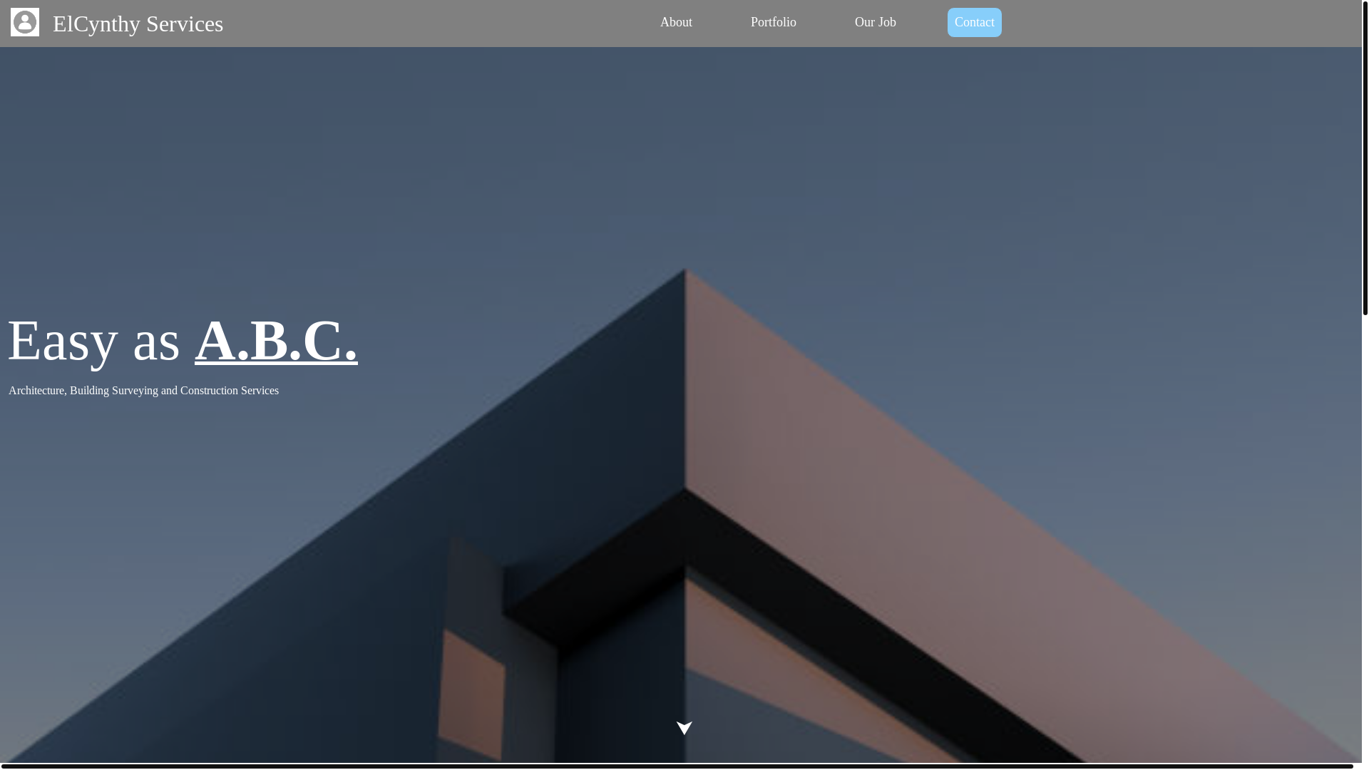 website screenshot of https://elcynthy-services.pages.dev/