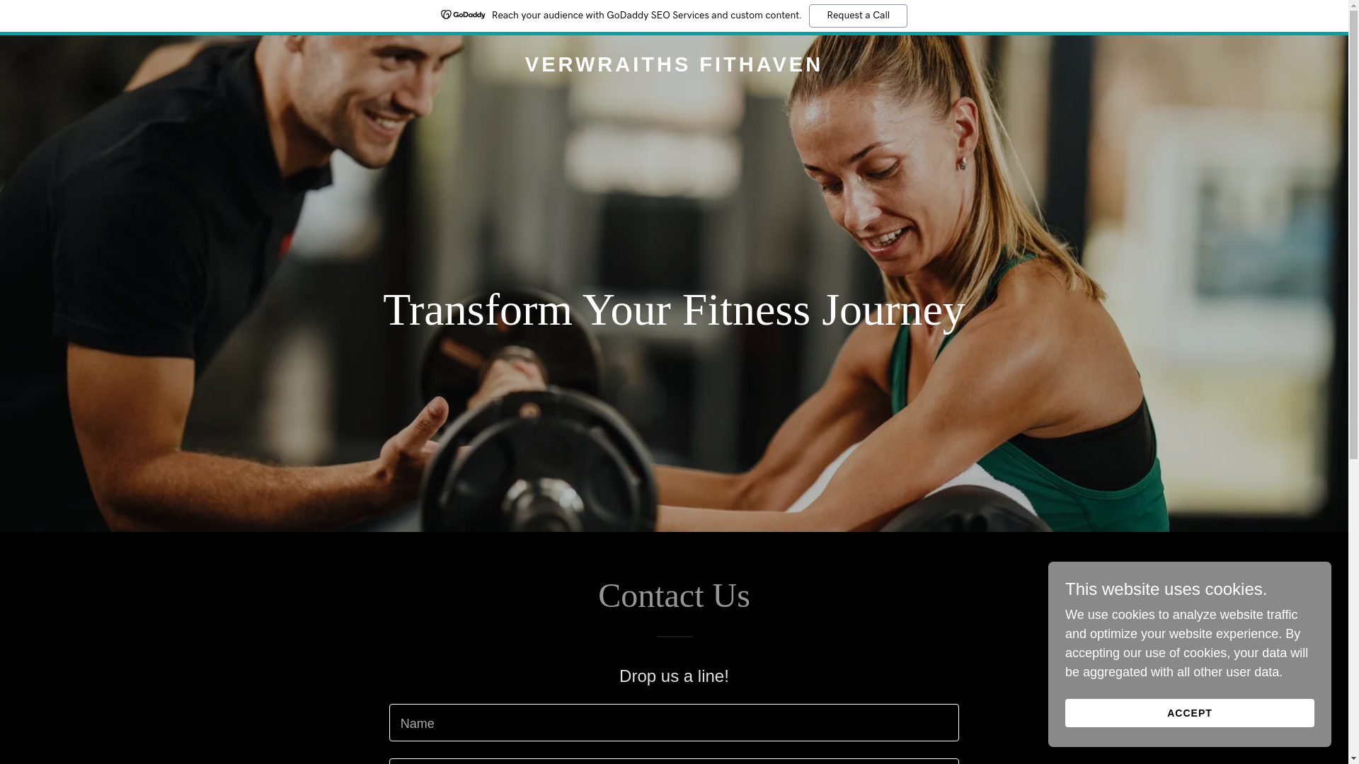 website screenshot of https://verwraithsfithaven.store/