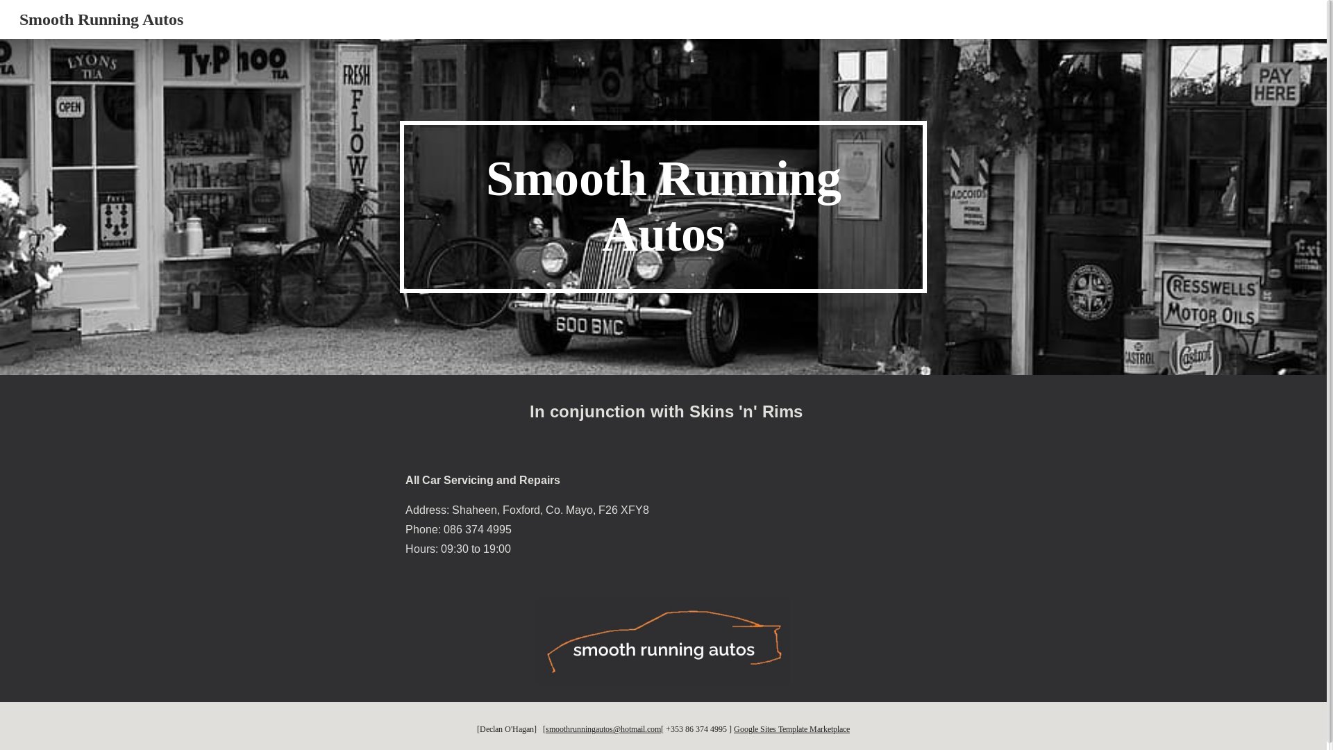 website screenshot of https://smoothrunningautos.pages.dev/