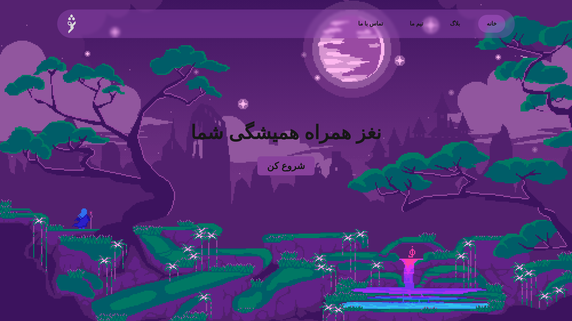 website screenshot of https://thenaghz.ir/