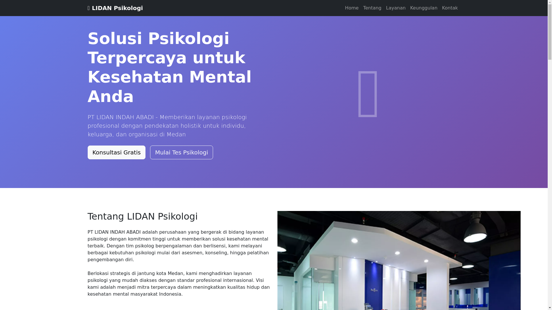website screenshot of https://lidan-psikologi-m64.pages.dev/