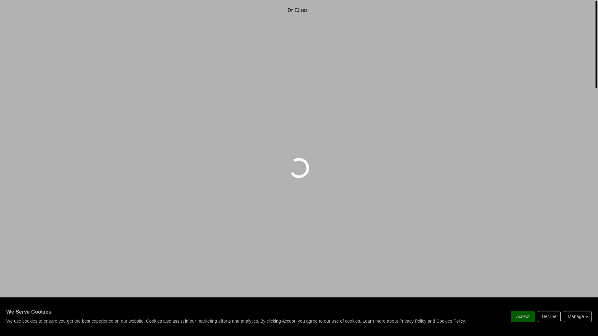 website screenshot of https://eliena.bio/
