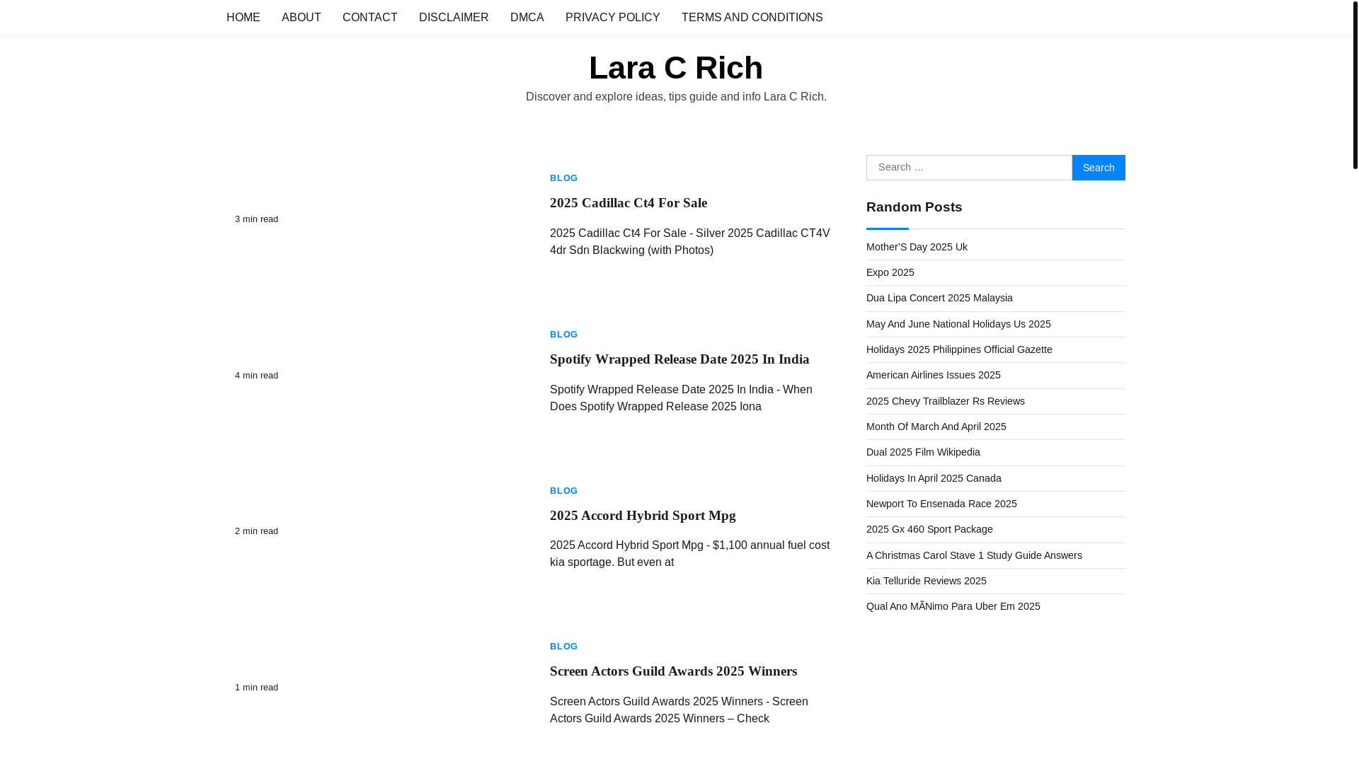 website screenshot of https://laracrich.pages.dev/