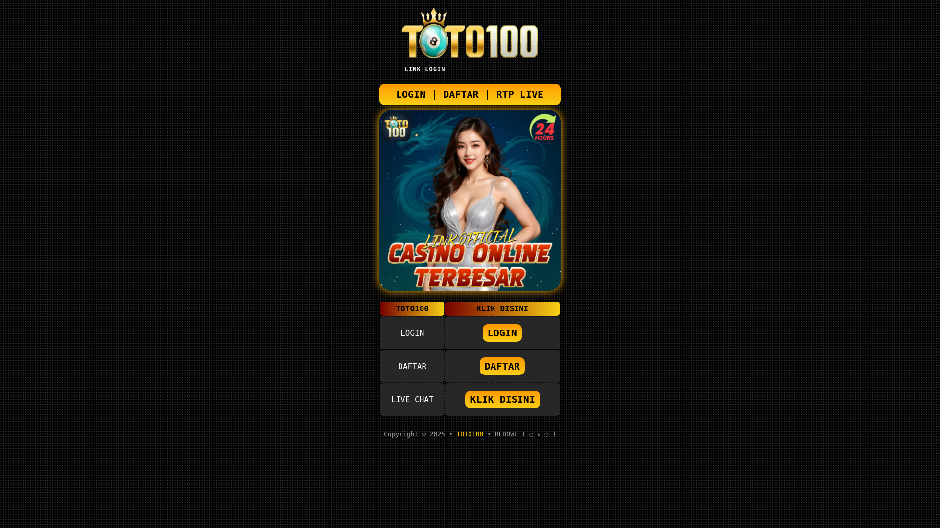website screenshot of https://toto100live.pages.dev/