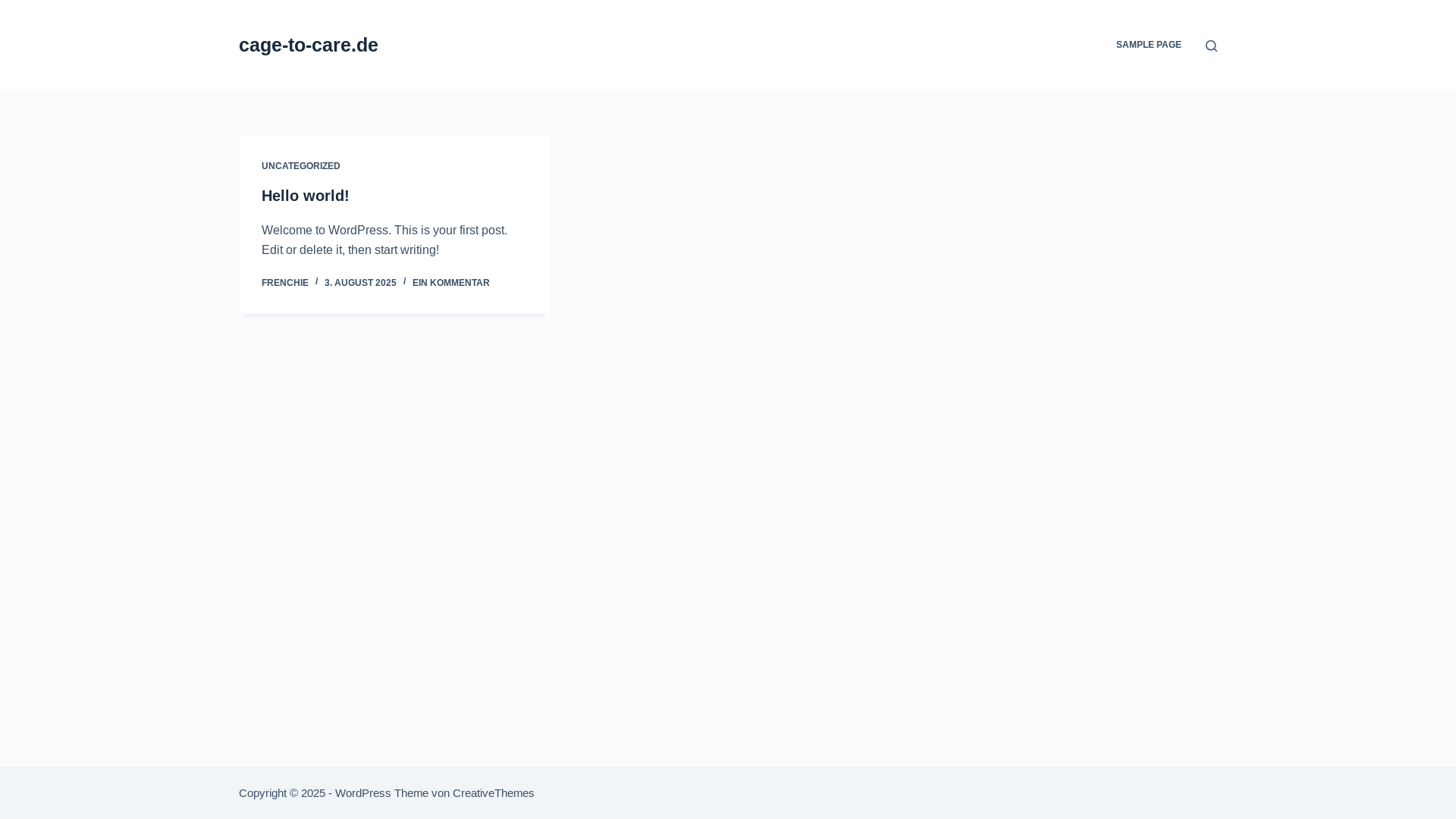 website screenshot of https://cage-to-care.de/