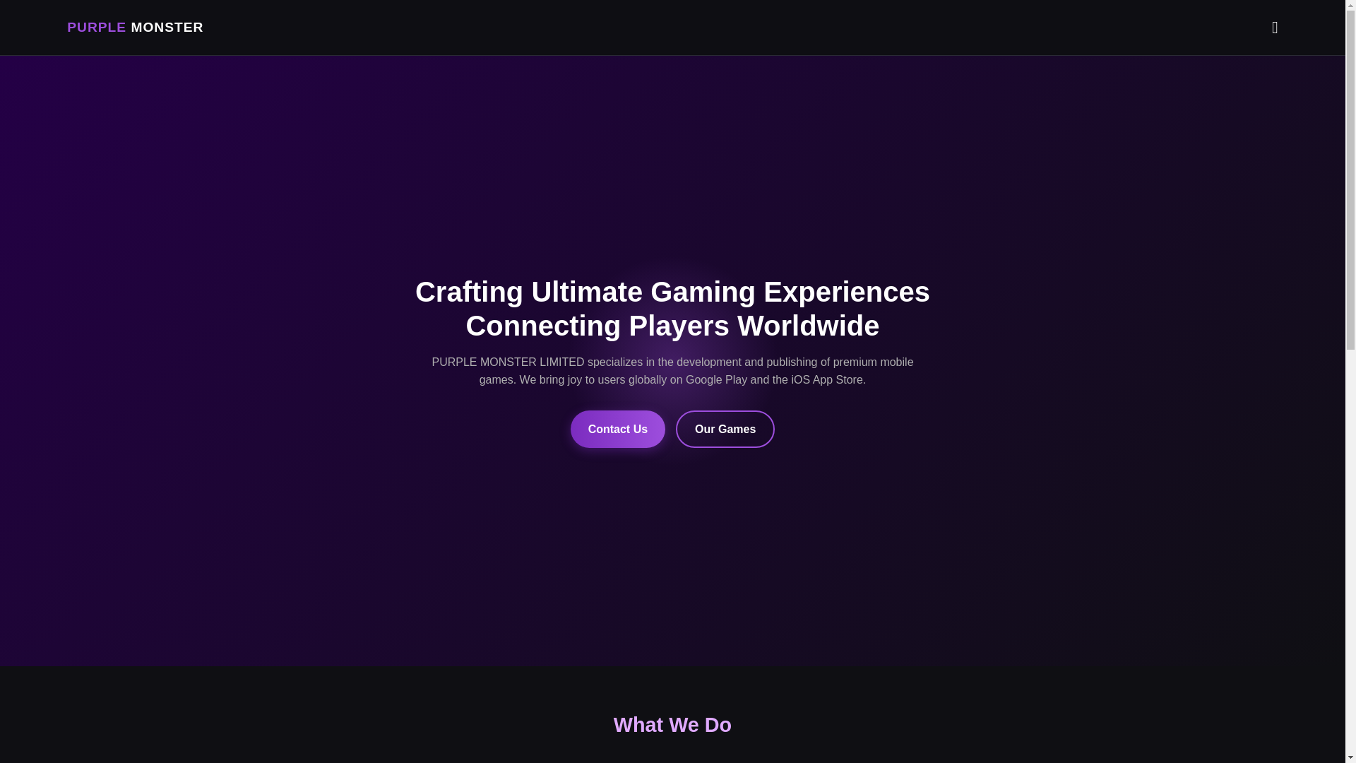 website screenshot of https://purplemonste.store/