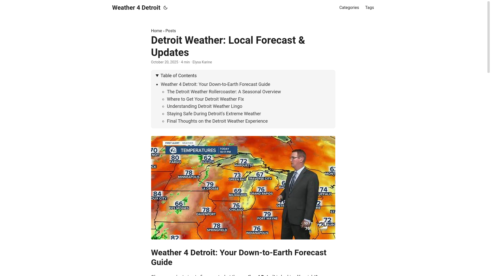 website screenshot of https://weather-4-detroit.pages.dev/