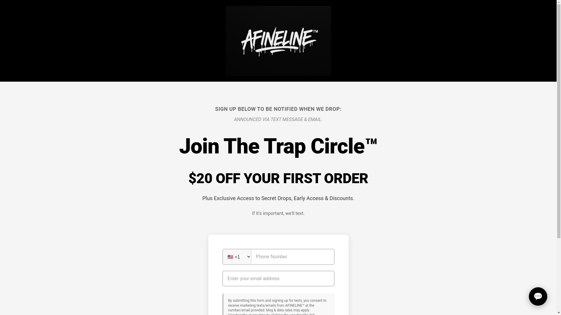 website screenshot of https://afinelineapparel.com/