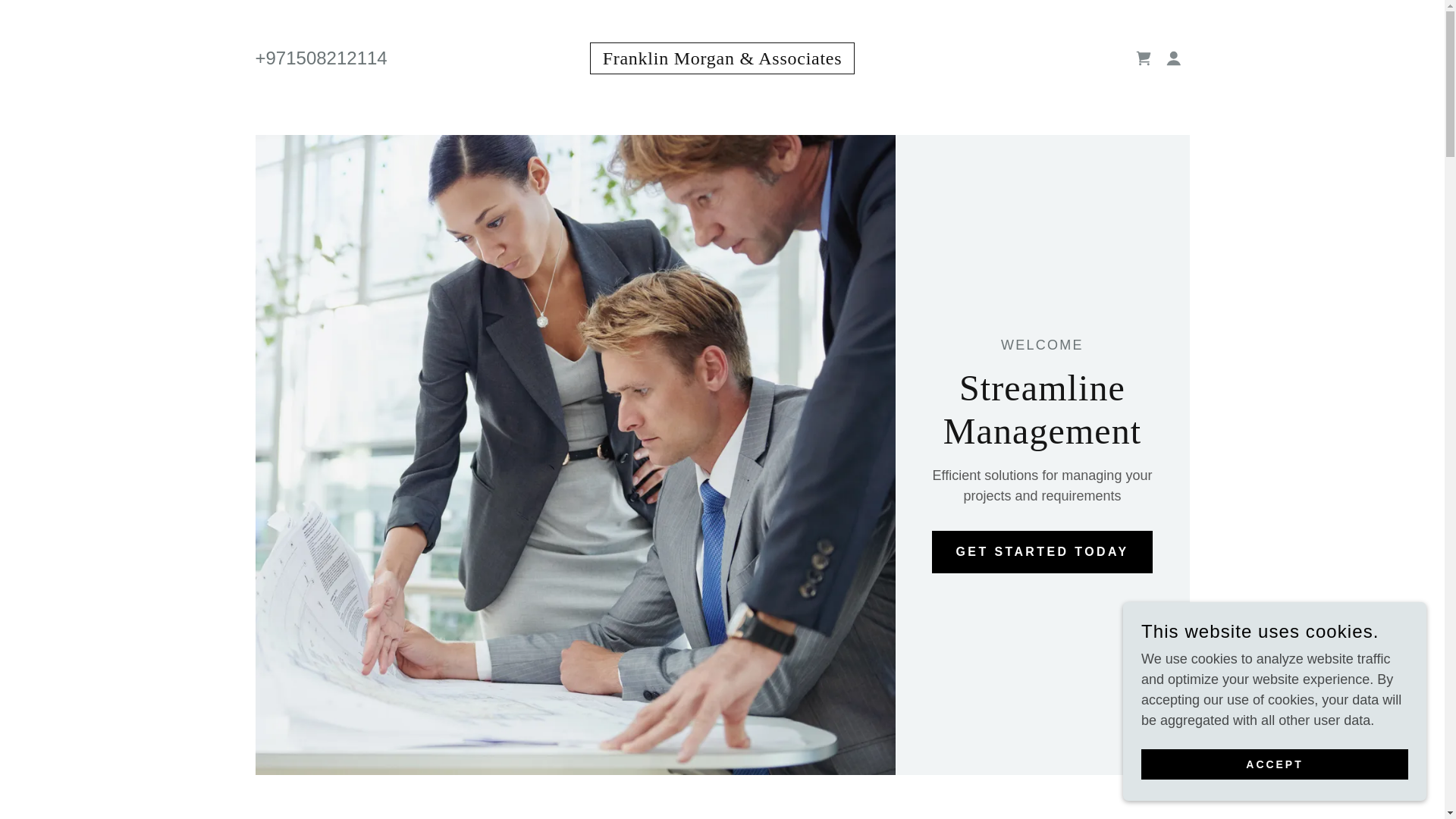 website screenshot of https://franklinmorganuae.com/