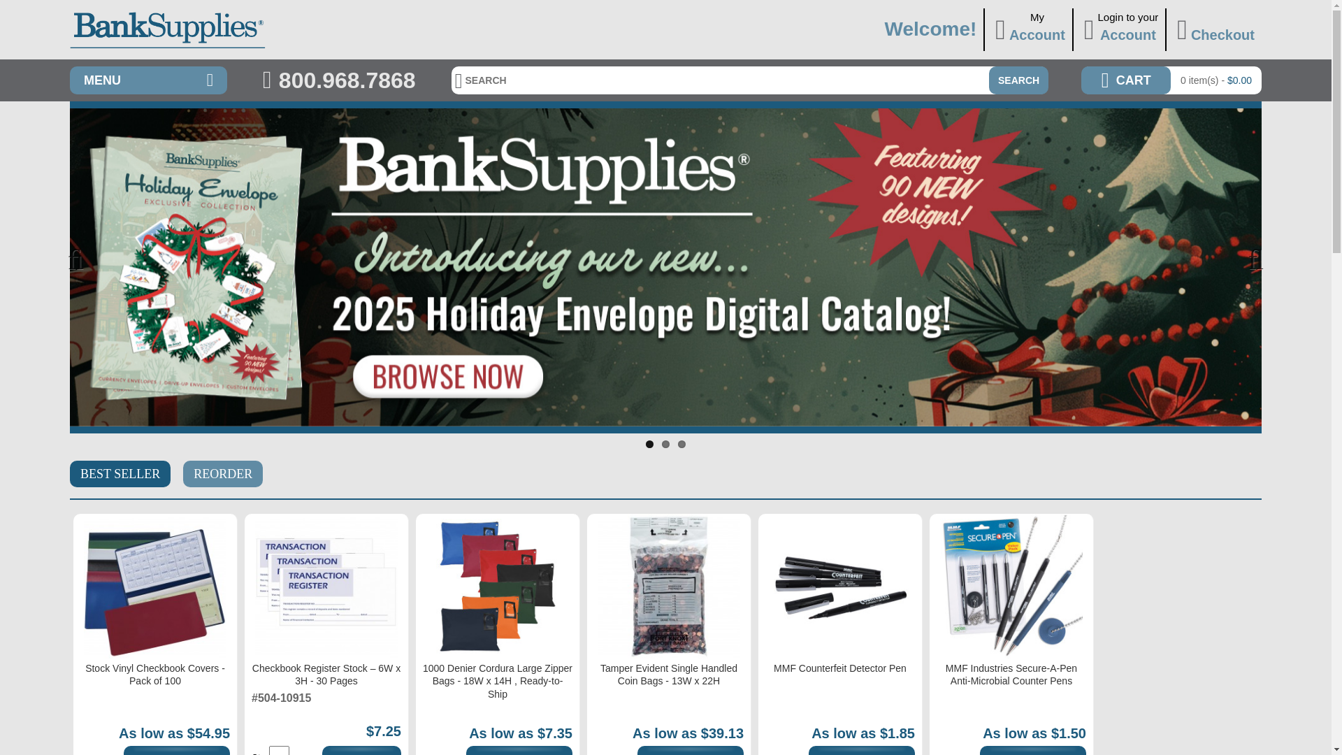 website screenshot of https://banksupplies.com/