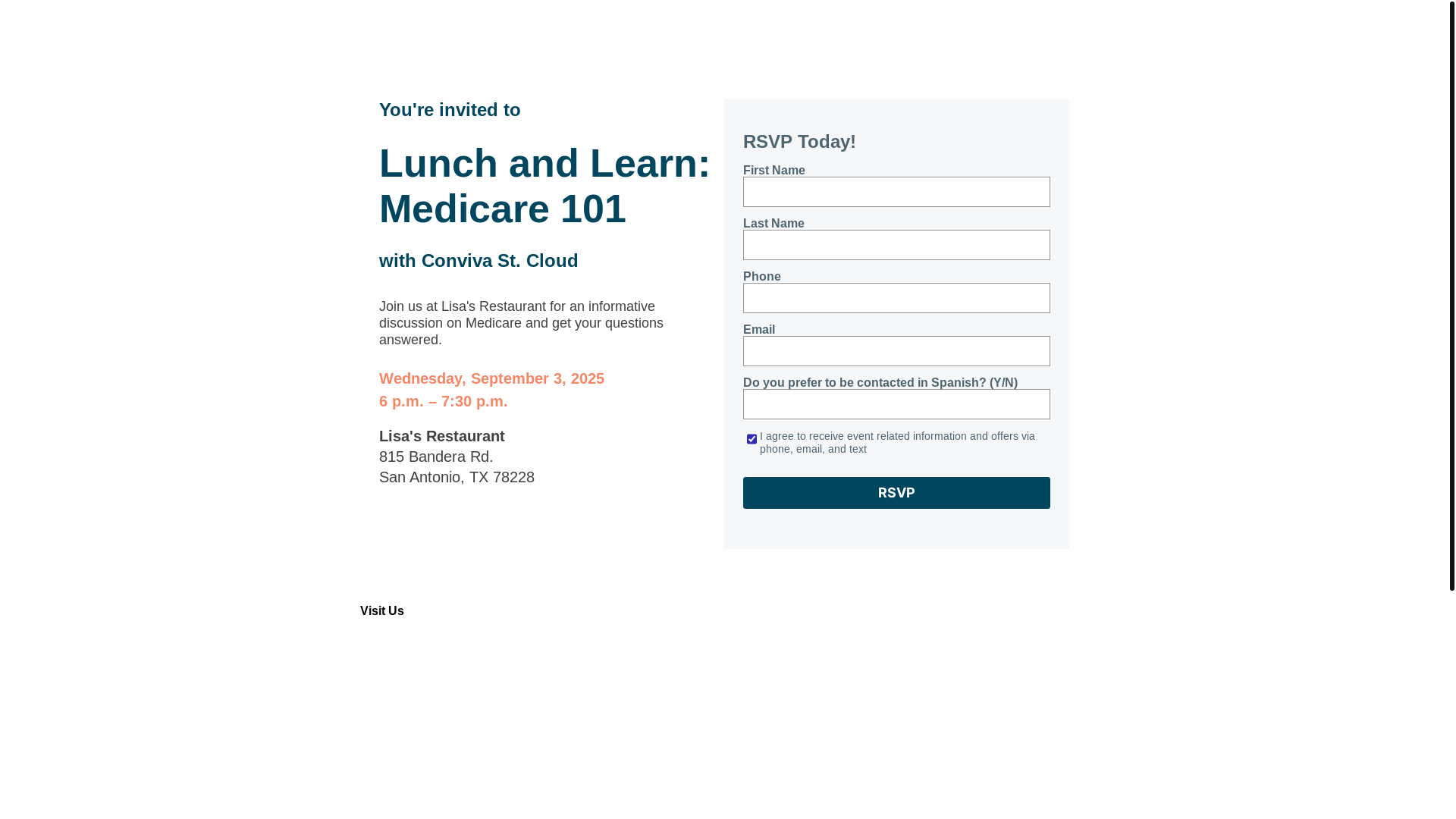 website screenshot of https://conviva-stcloud.com/
