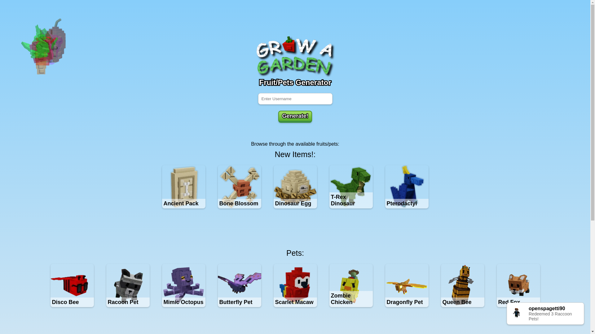 website screenshot of https://growagarden88.pages.dev/