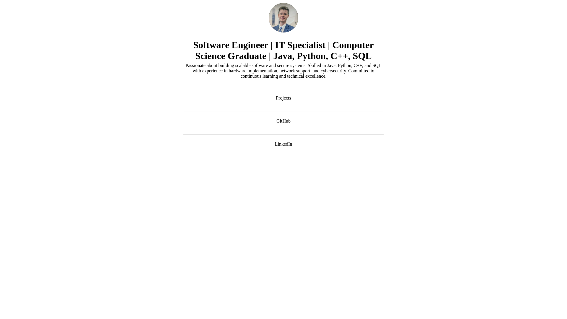 website screenshot of https://carterbridges.dev/