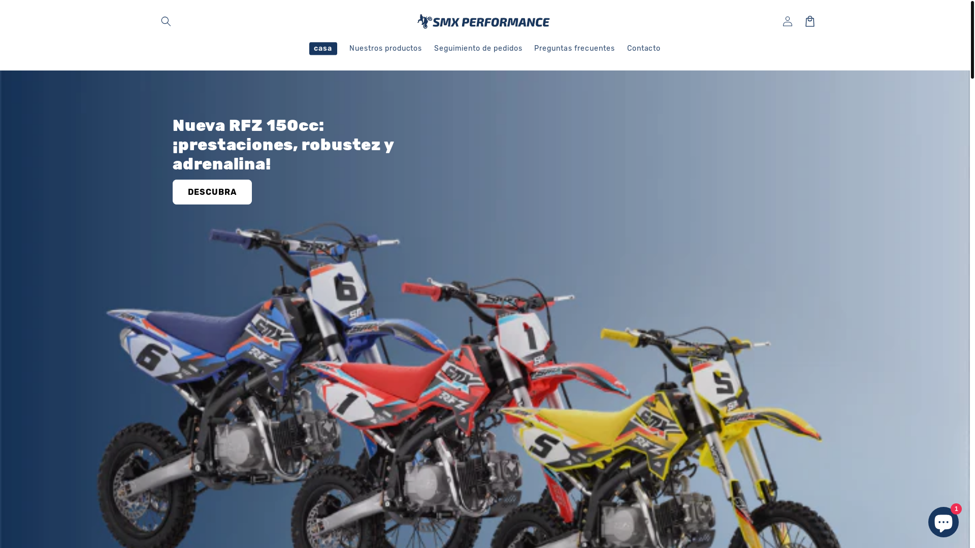 website screenshot of https://smxperformance-es.com/