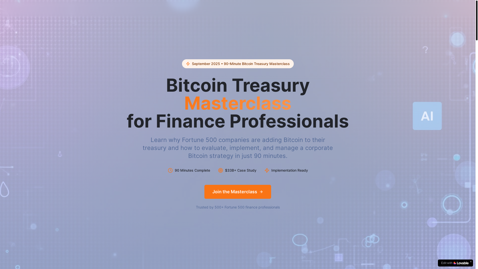 website screenshot of https://bitcointreasuryacademy.com/