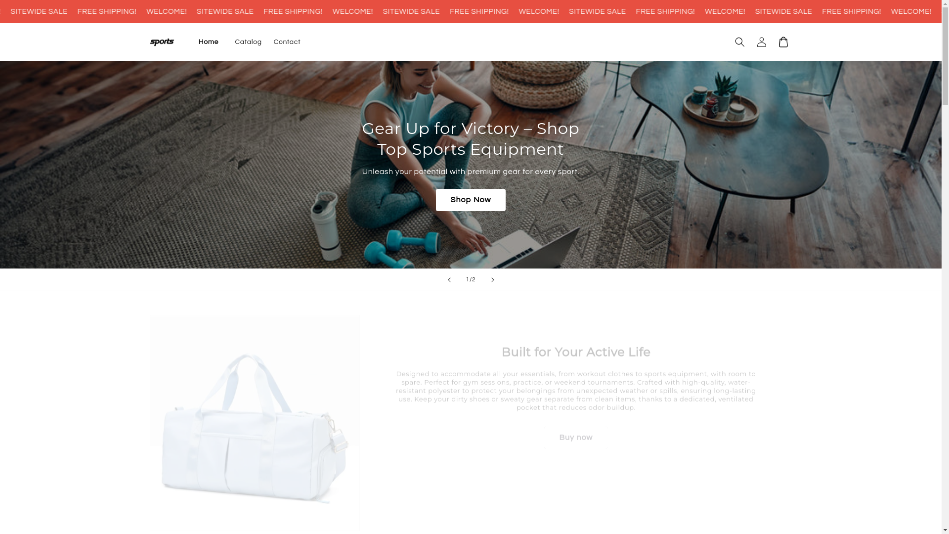 website screenshot of https://365-fitness.store/