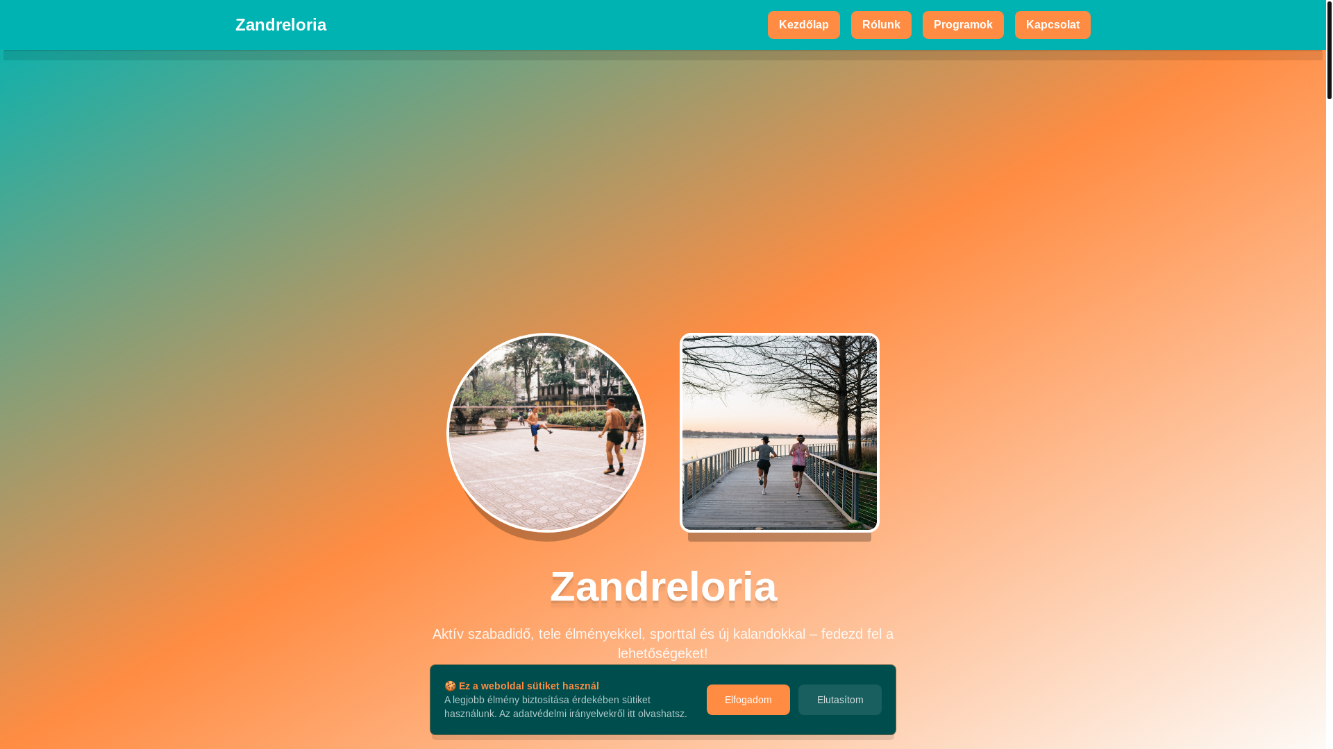 website screenshot of https://zandreloria.eu/
