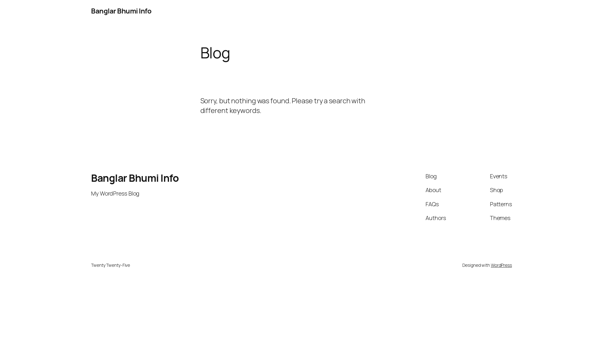 website screenshot of https://banglarbhumiinfo.in/