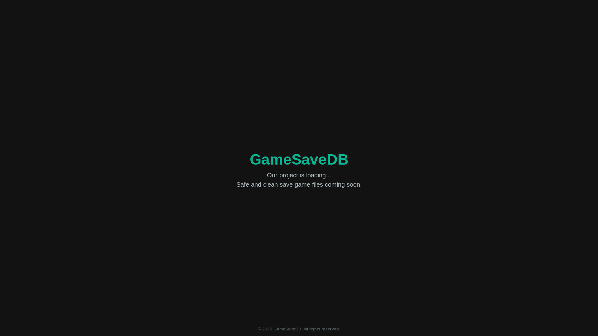 website screenshot of https://gamesavedb.pages.dev/