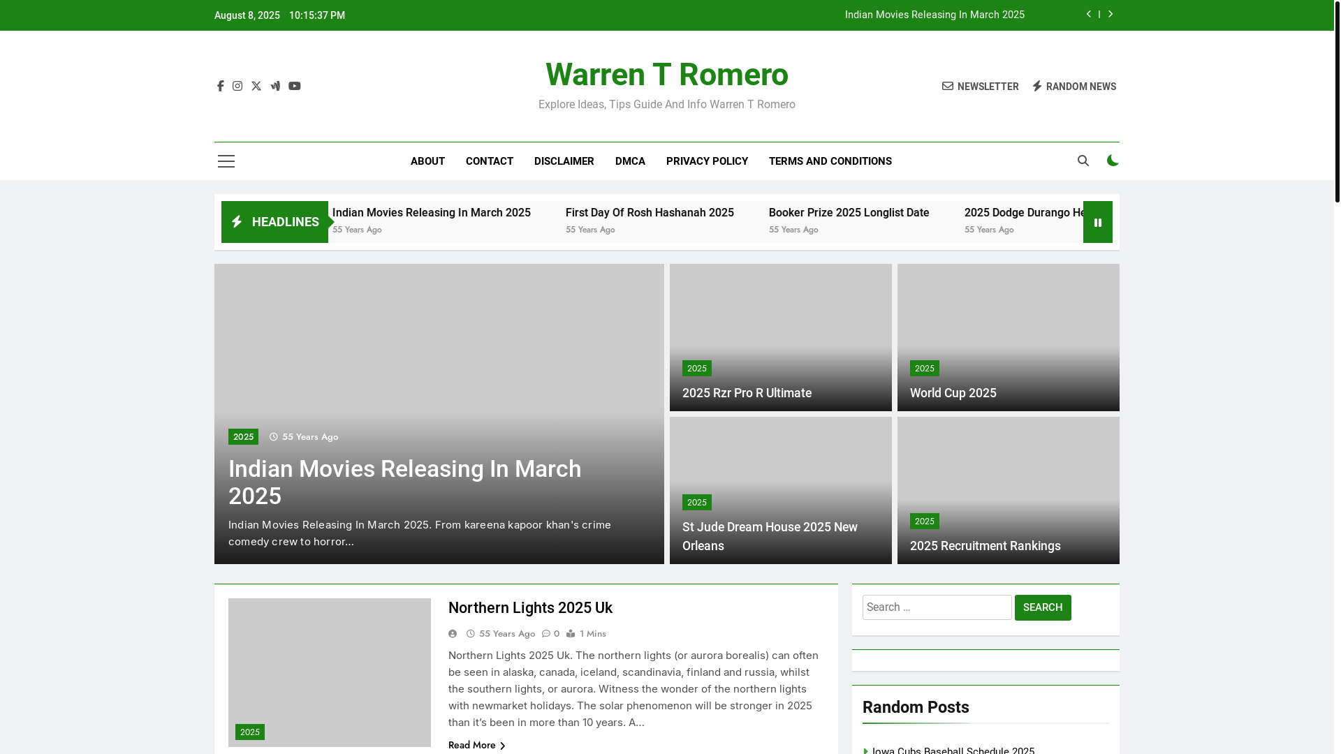 website screenshot of https://warrentromeroa.pages.dev/