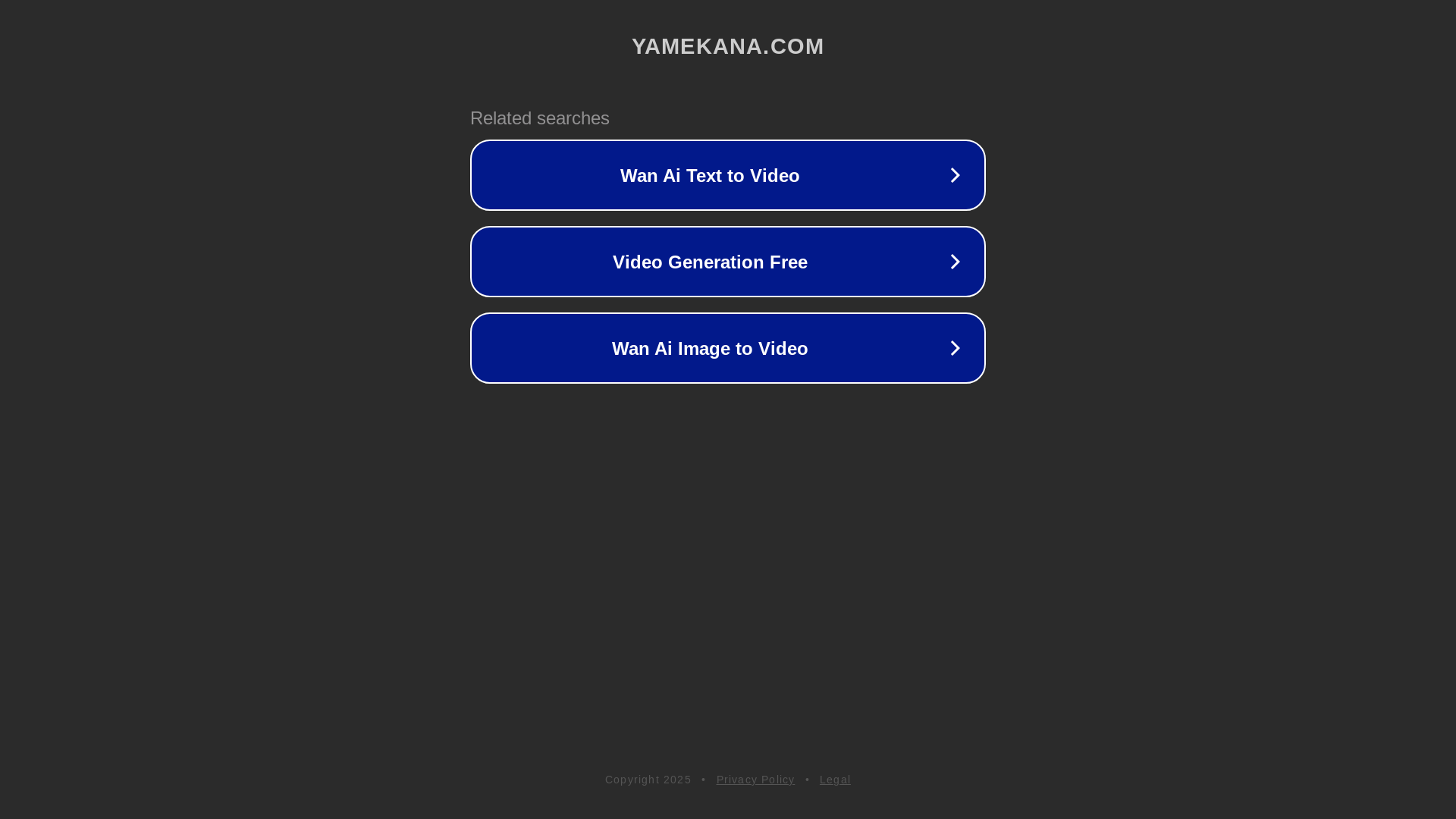 website screenshot of https://yamekana.com/