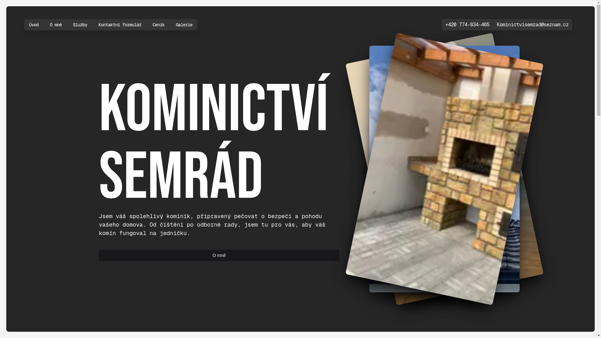 website screenshot of https://kominictvi-pardubice.cz/