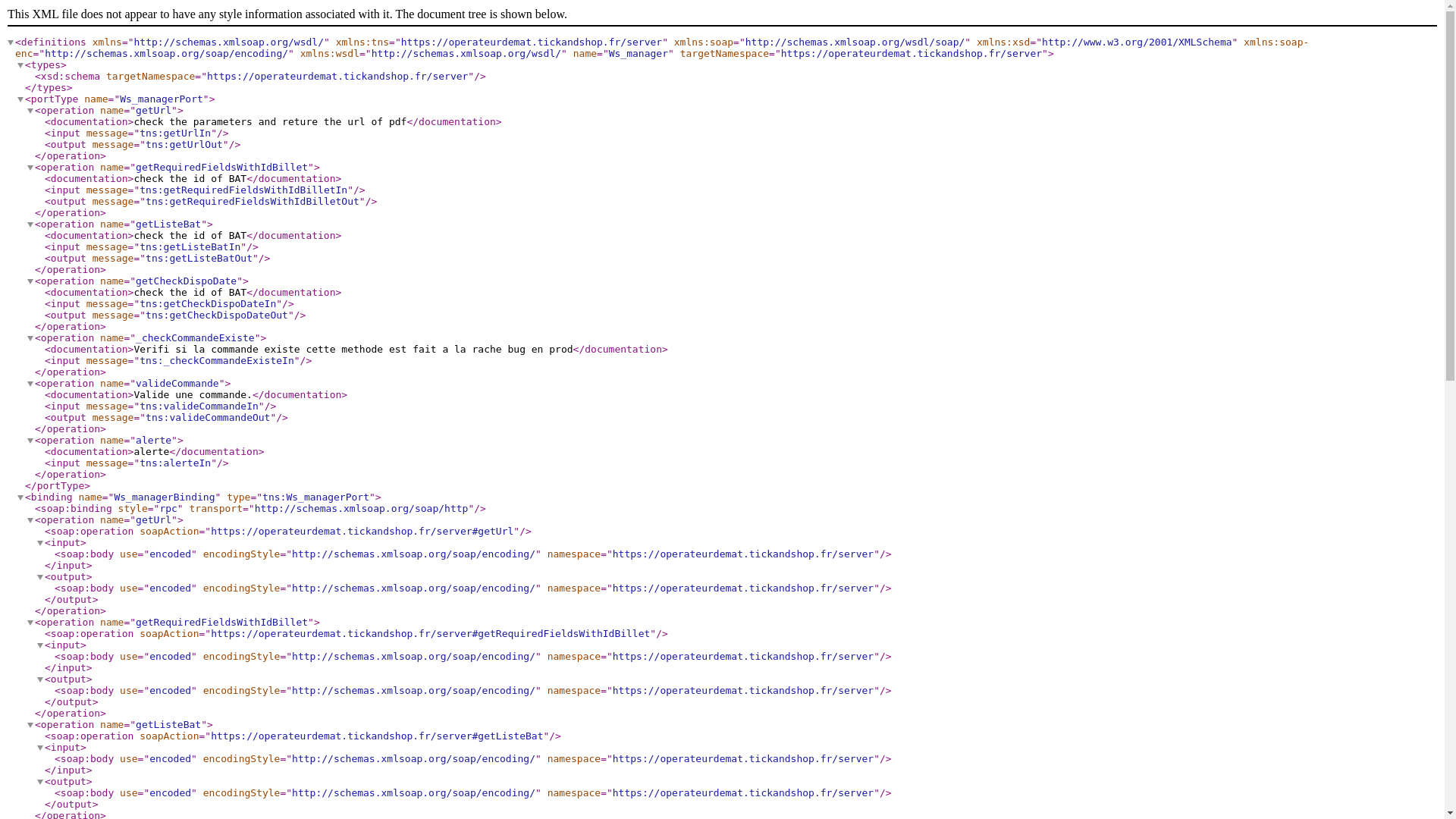 website screenshot of https://operateurdemat.tickandshop.fr/