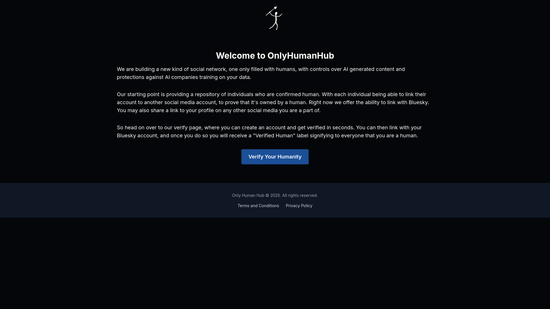 website screenshot of https://onlyhumanhub-27p.pages.dev/
