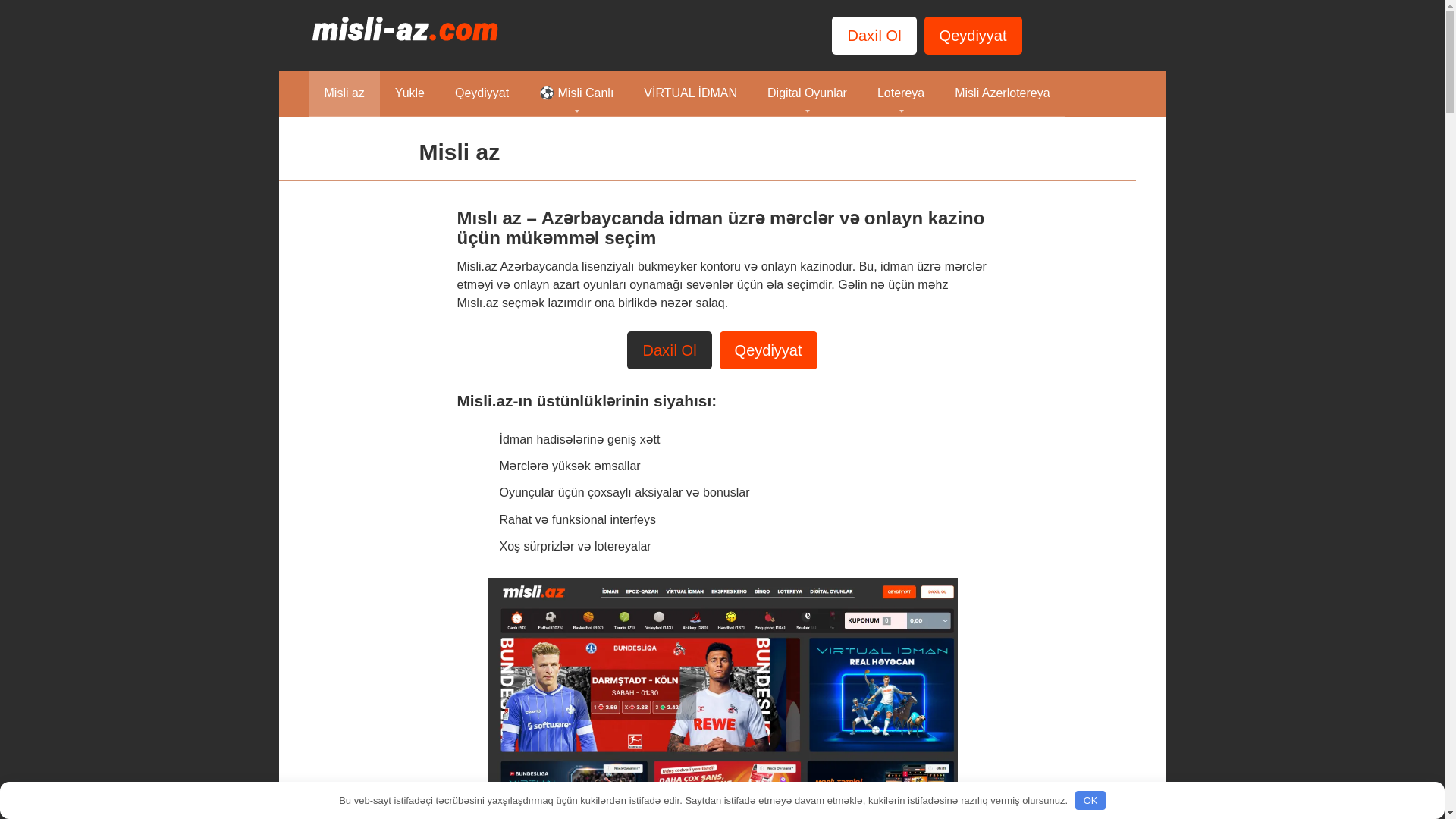 website screenshot of https://misli-azco.online/