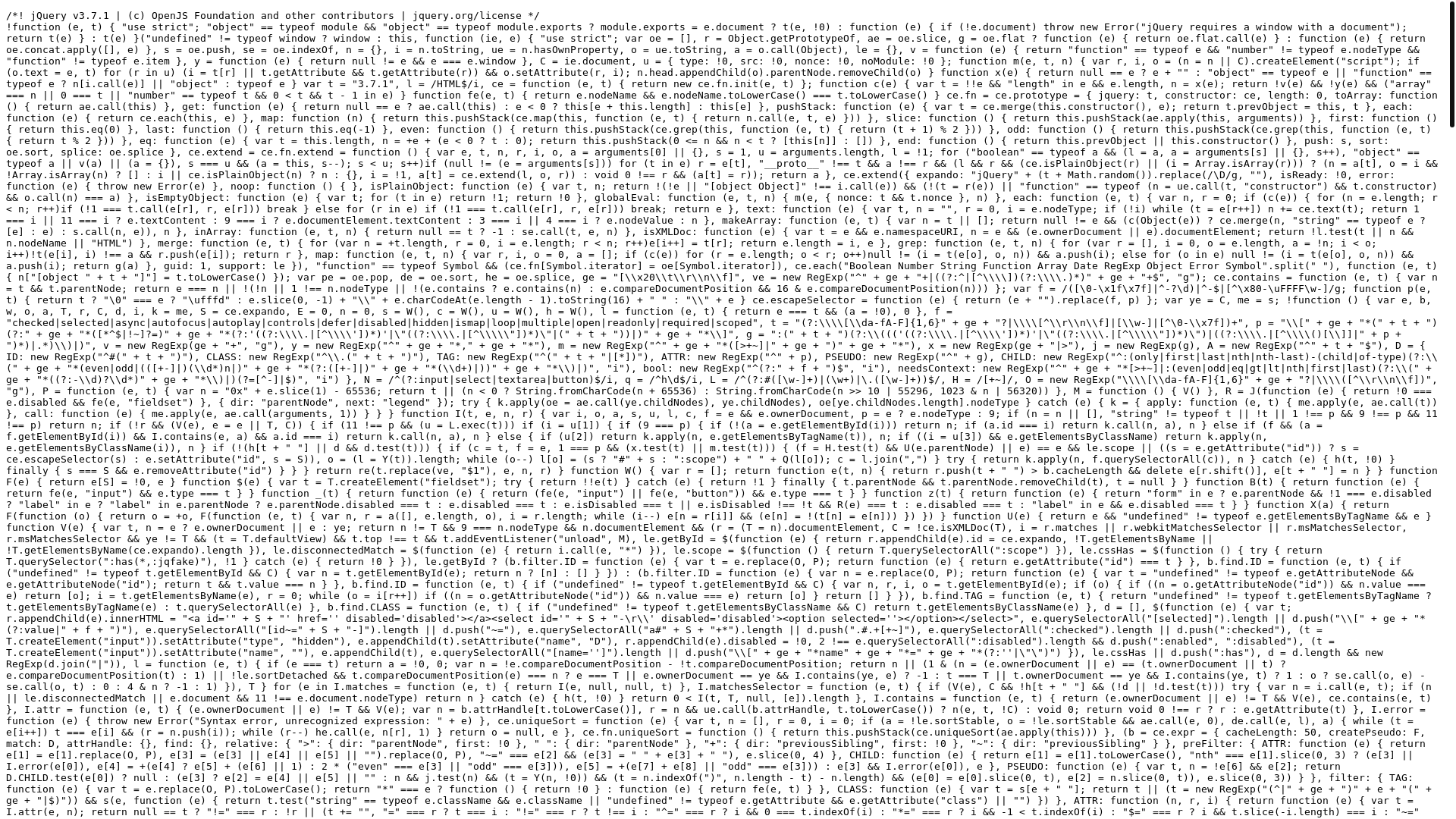 website screenshot of https://www.concordsoftwareleasing.com/Interlink/js/jquery.min.js