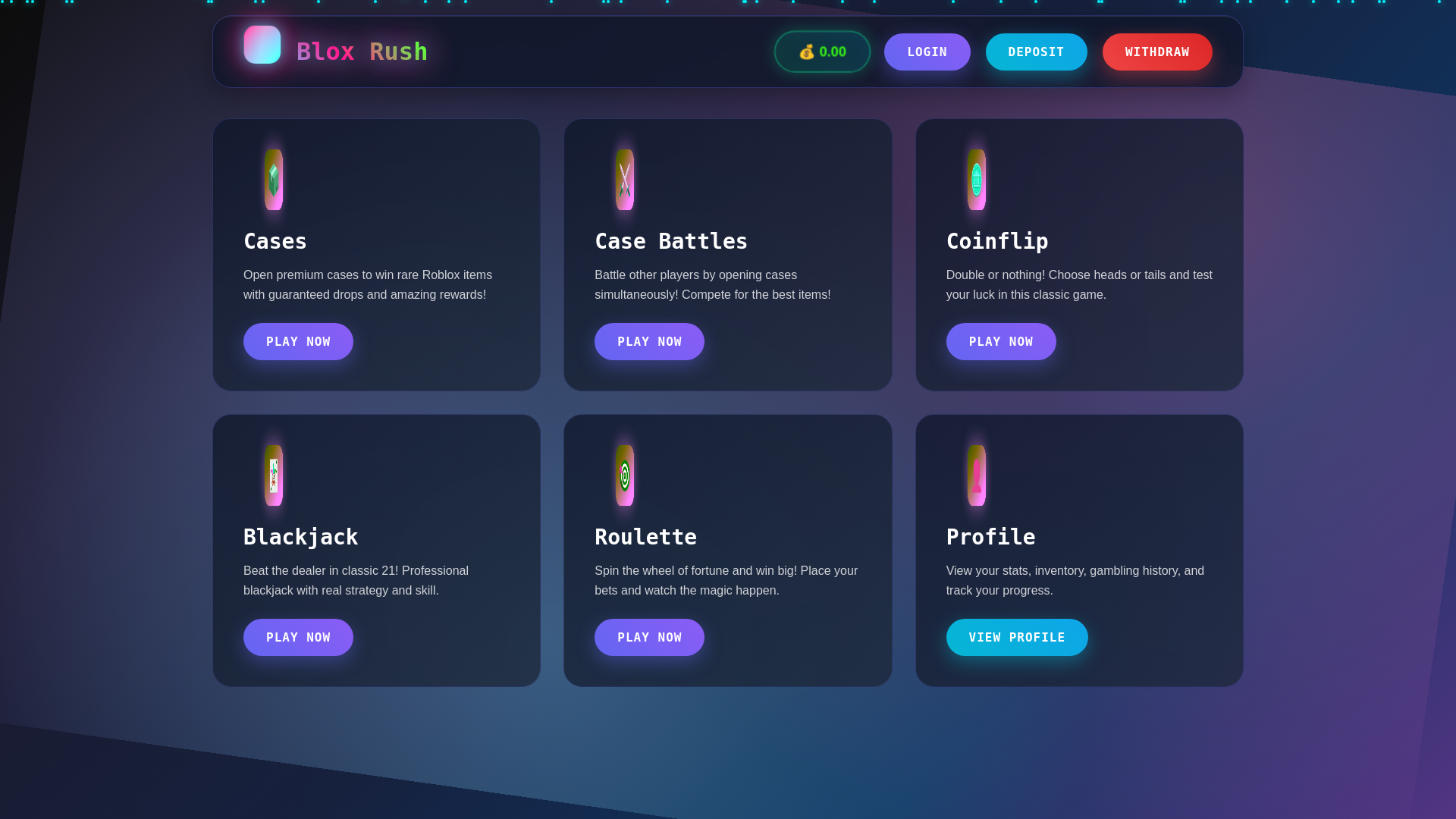 website screenshot of https://bloxrush1.pages.dev/