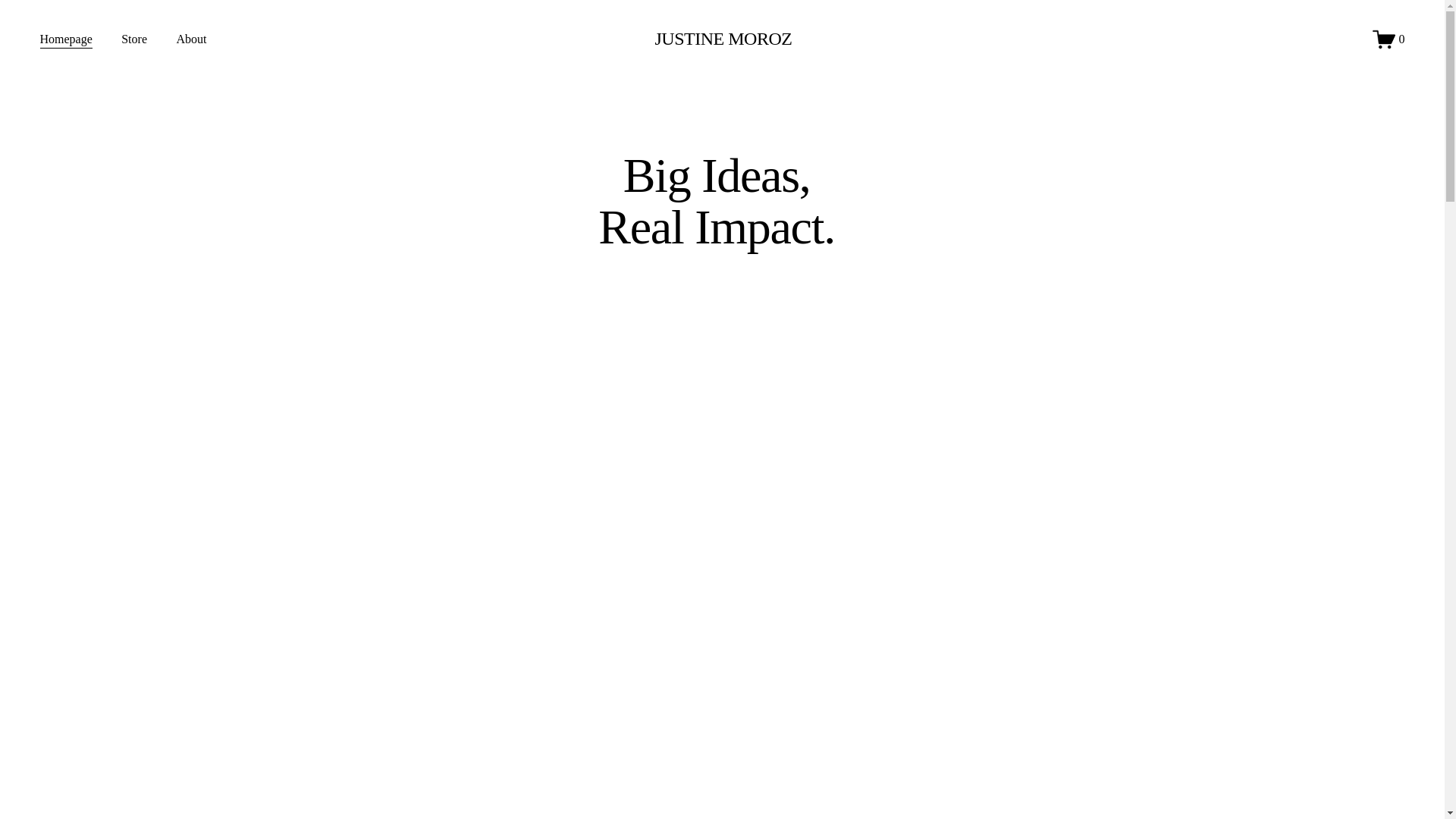 website screenshot of https://justinemoroz.com/