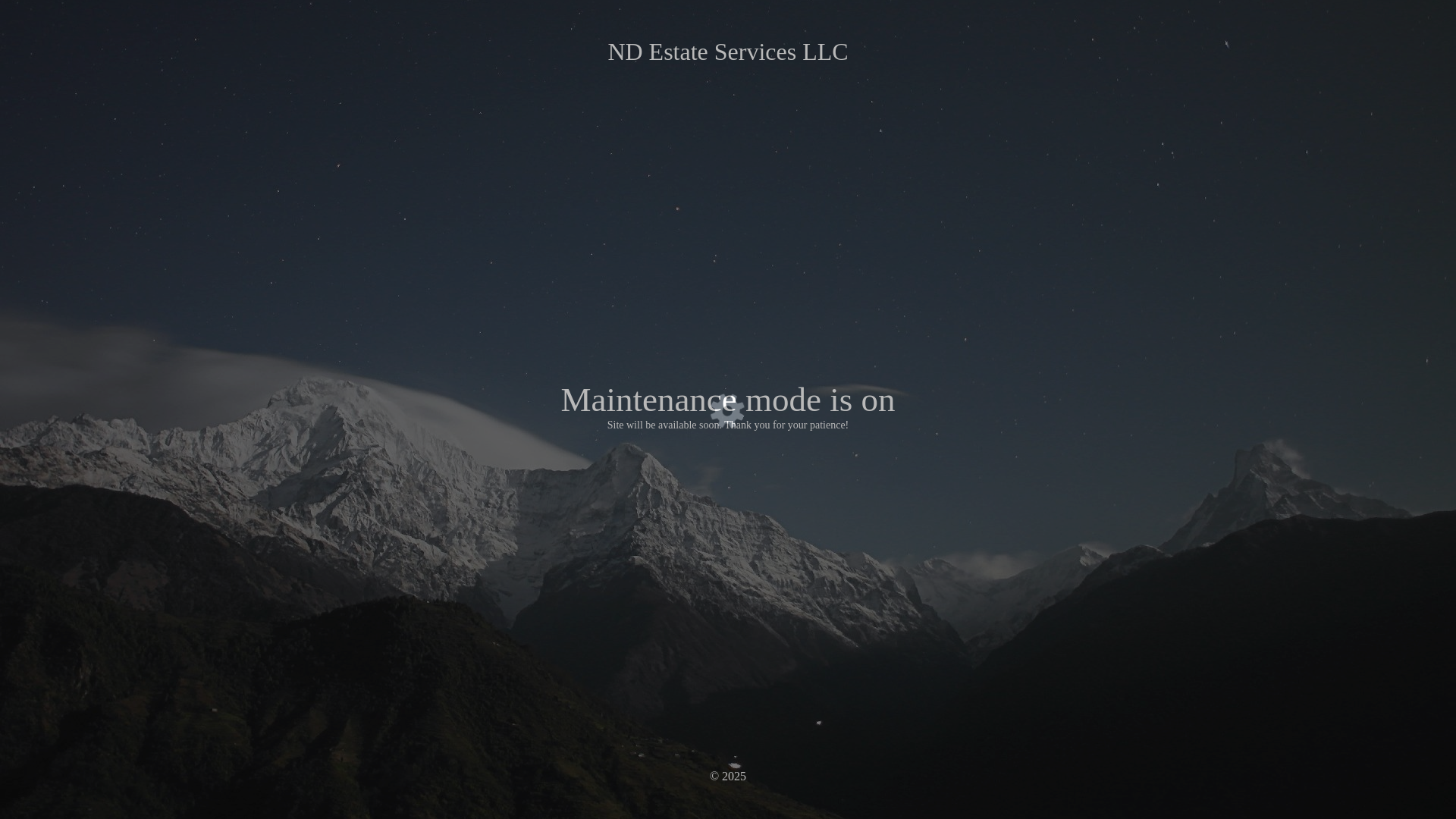 website screenshot of https://ndestateservicesllc.com/