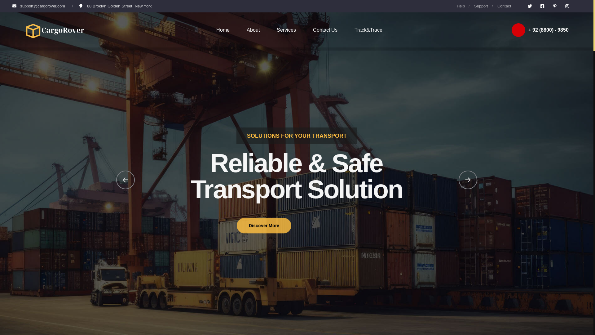 website screenshot of https://cargoroverexpress.icu/