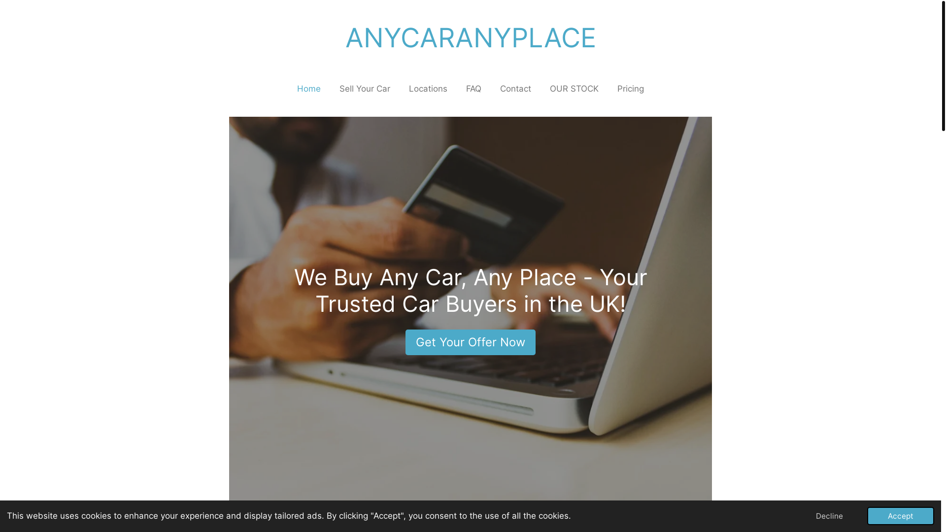 website screenshot of https://anycaranyplace.org/