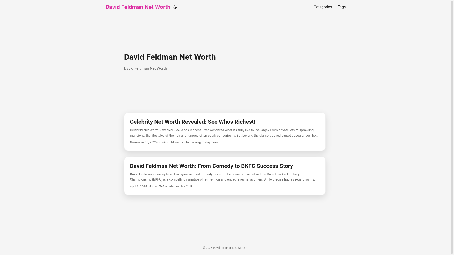 website screenshot of https://david-feldman-net-worth.pages.dev/