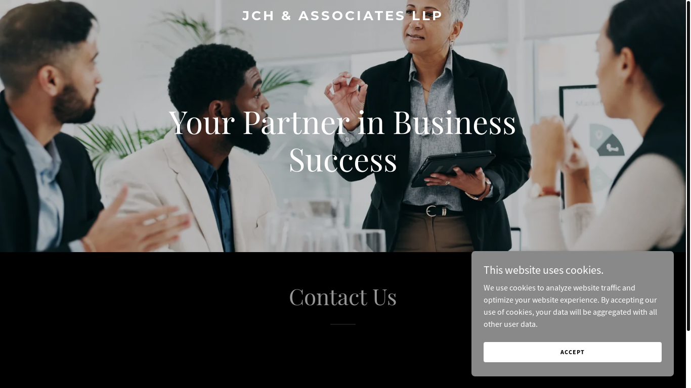 website screenshot of https://jchassociates.in/
