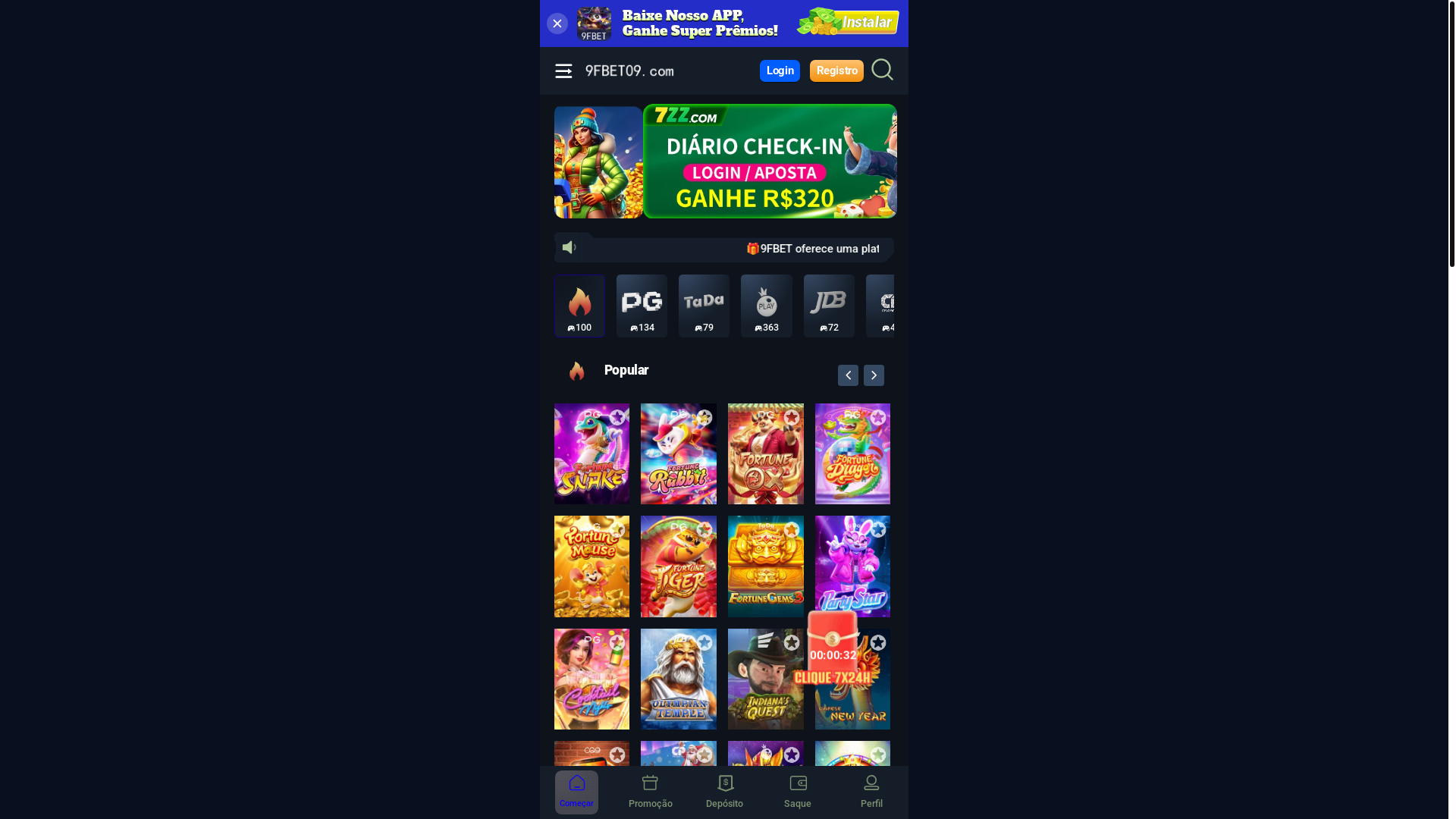 website screenshot of https://9fbet09.com/