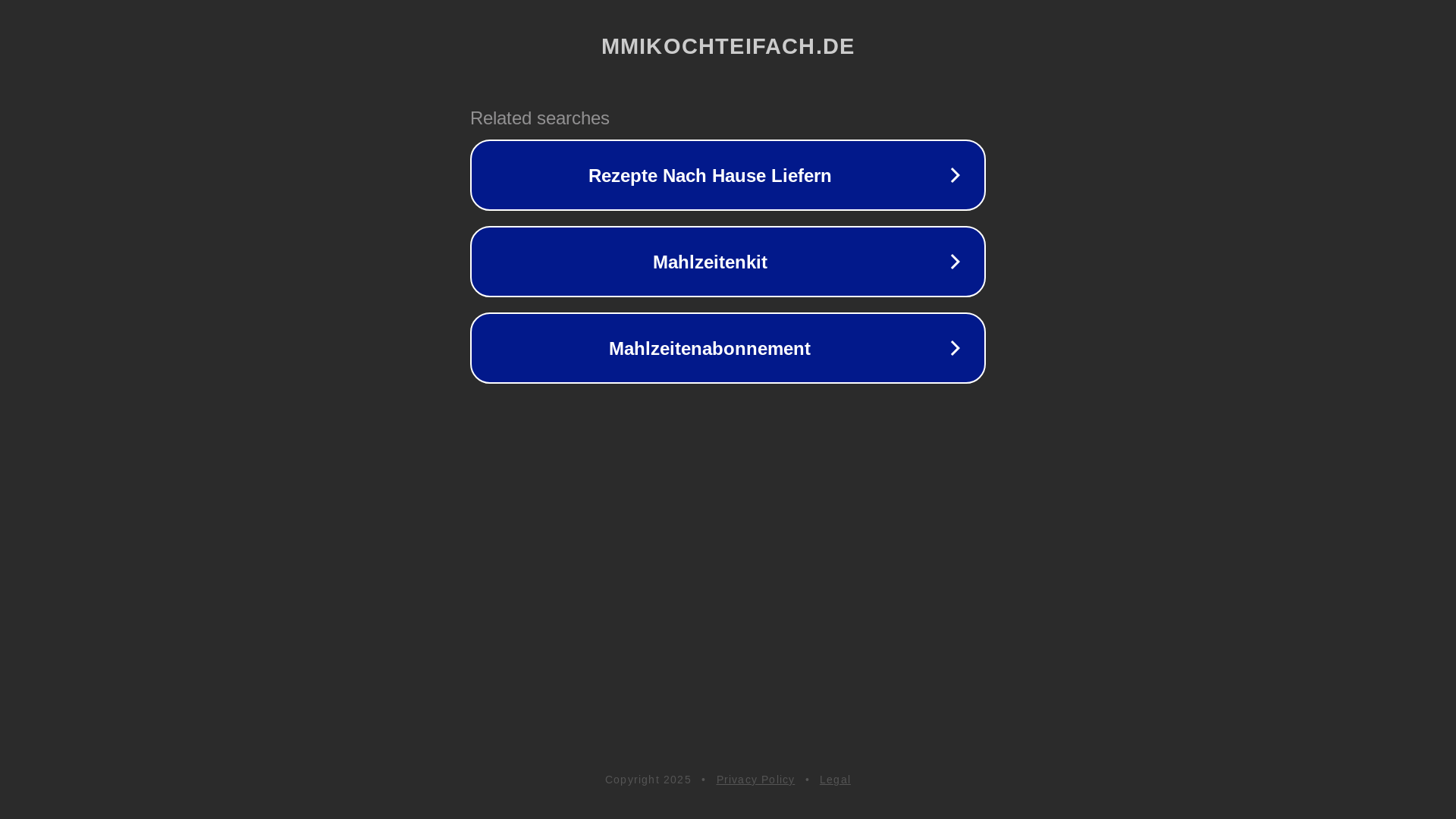 website screenshot of https://mmikochteifach.de/