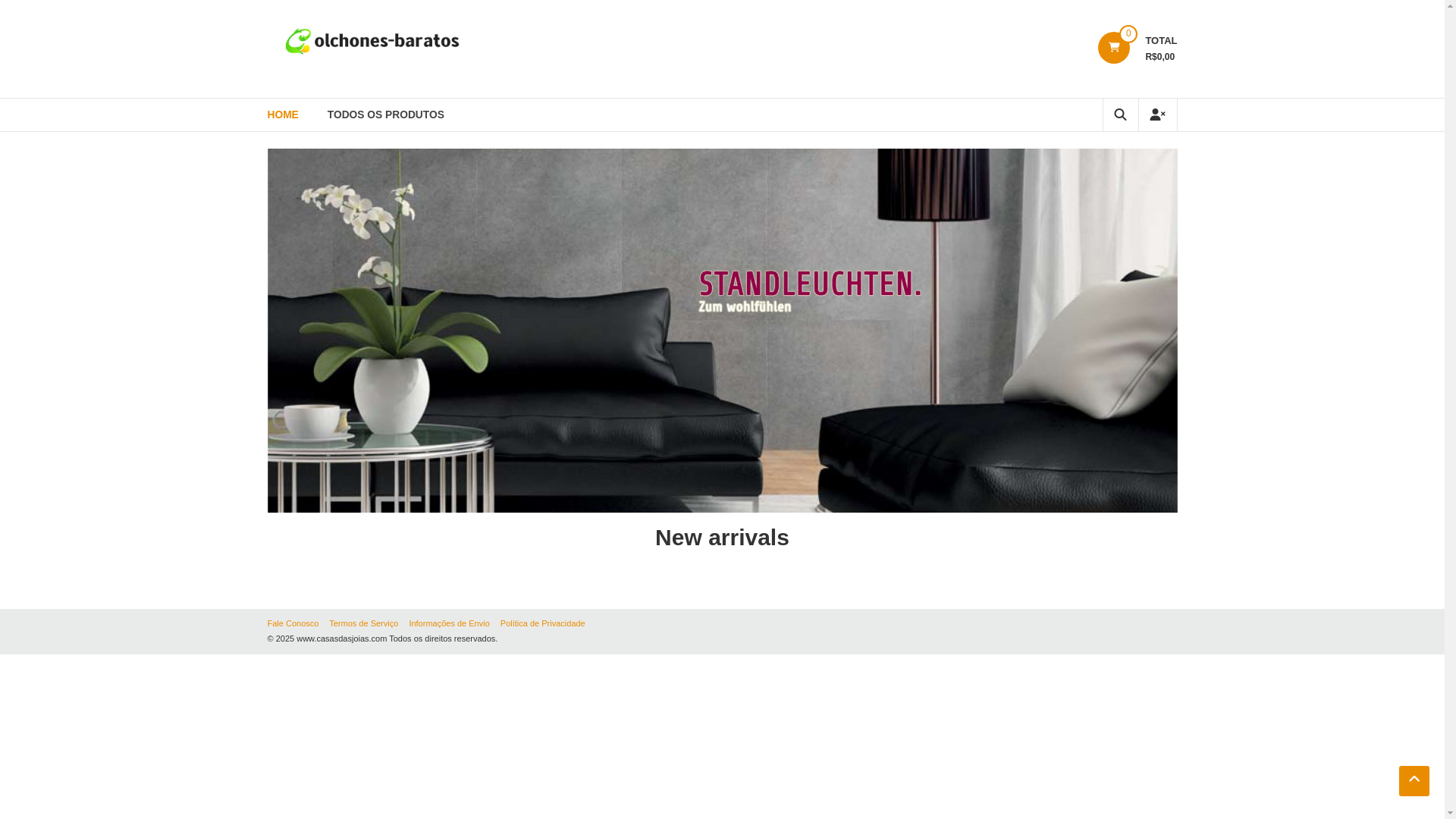 website screenshot of https://casasdasjoias.com/