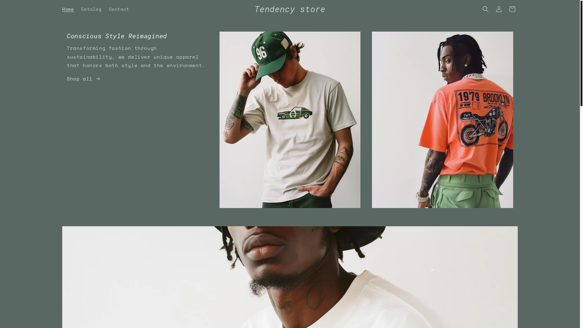 website screenshot of https://tendencystore.ca/