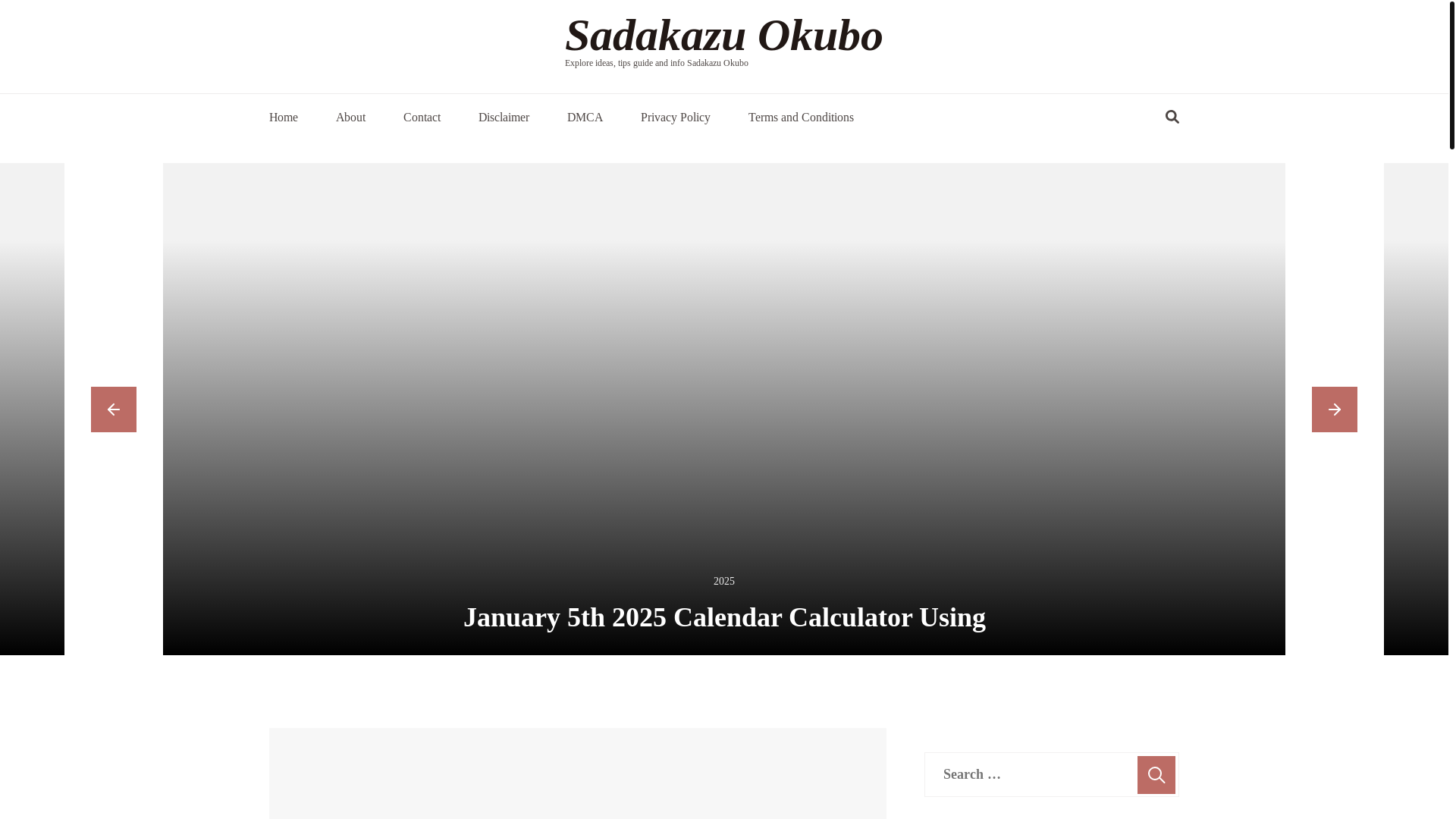 website screenshot of https://sadakazuokubo.pages.dev/