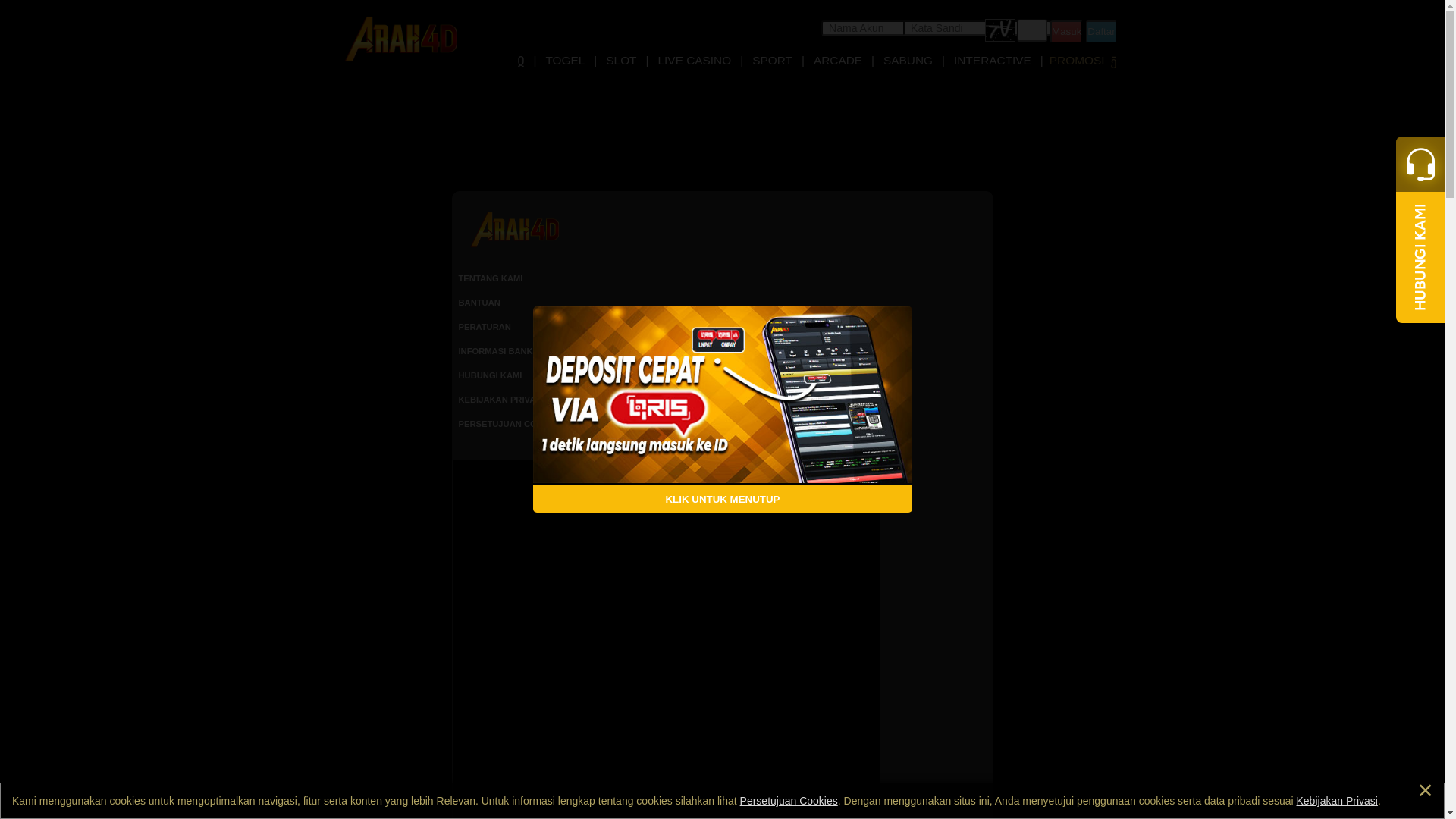 website screenshot of https://arah4d-jaya.my/