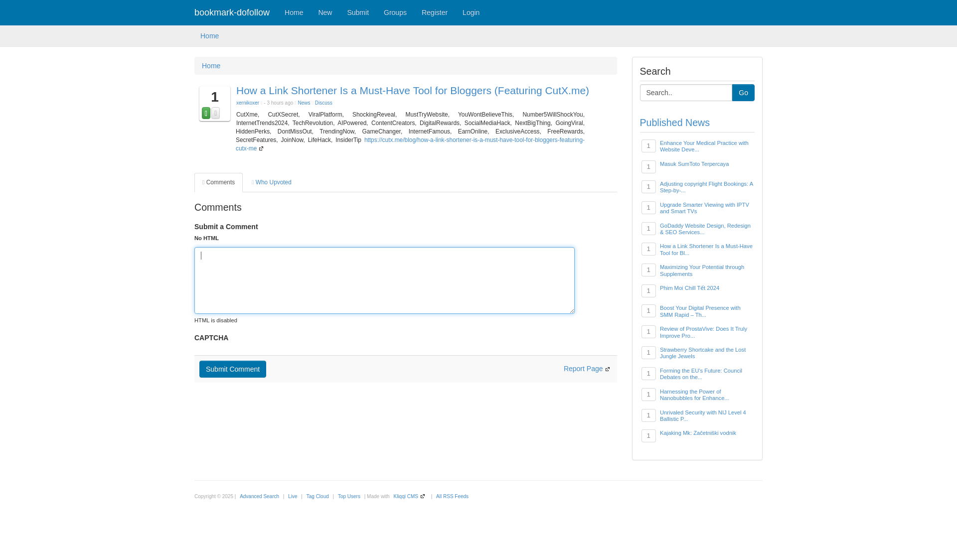 website screenshot of https://bookmark-dofollow.com/story24380903/how-a-link-shortener-is-a-must-have-tool-for-bloggers-featuring-cutx-me