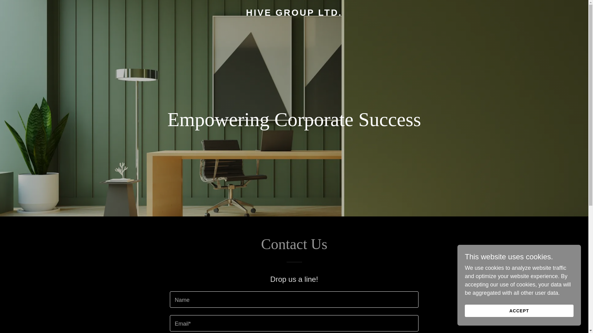 website screenshot of https://hivegroup.ky/