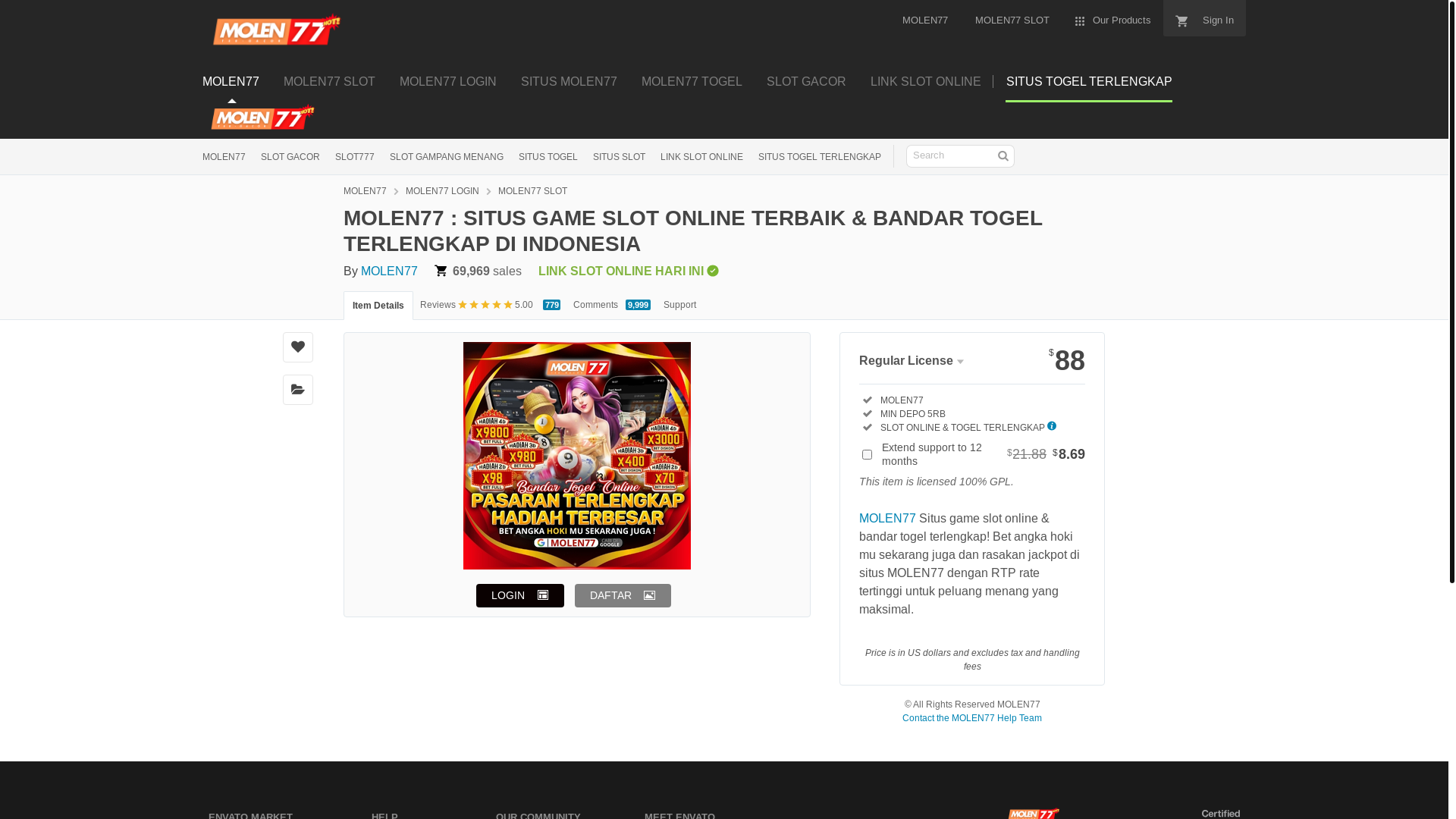 website screenshot of https://ampslotpoker188.shop/