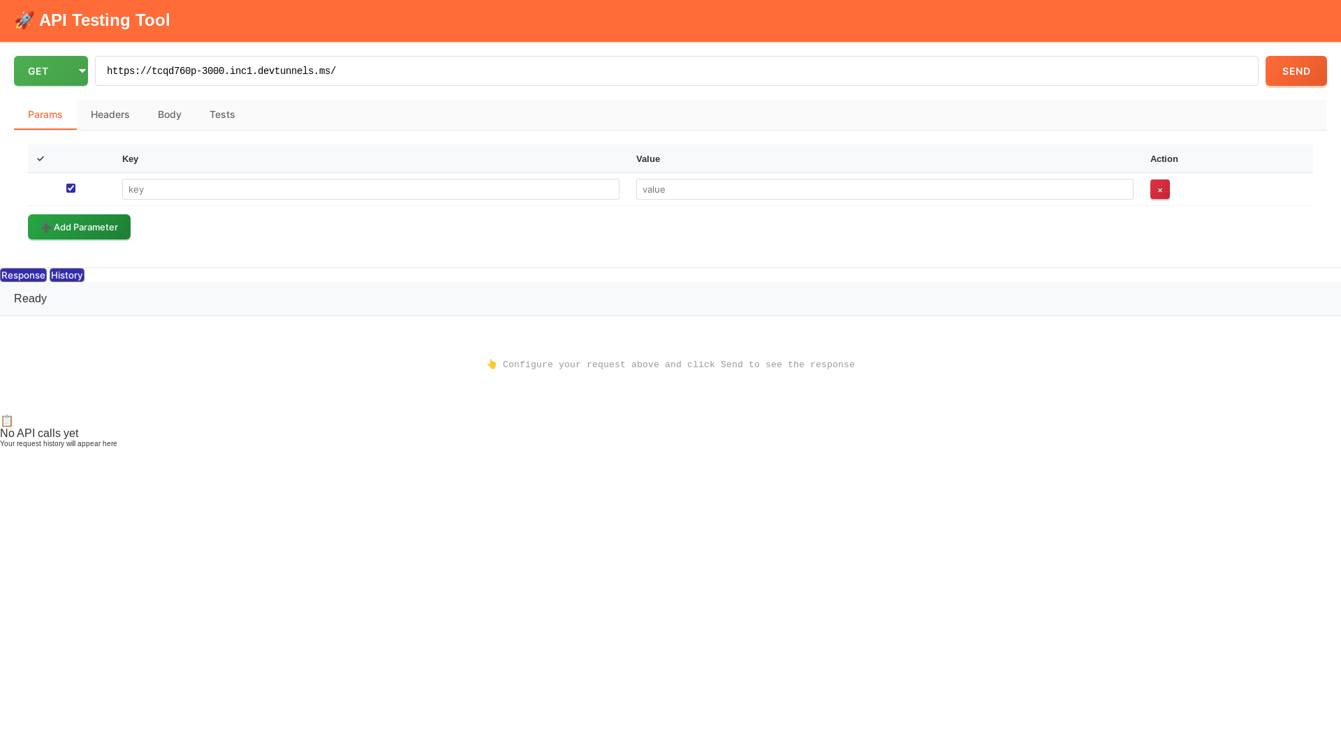 website screenshot of https://agamapitester.pages.dev/