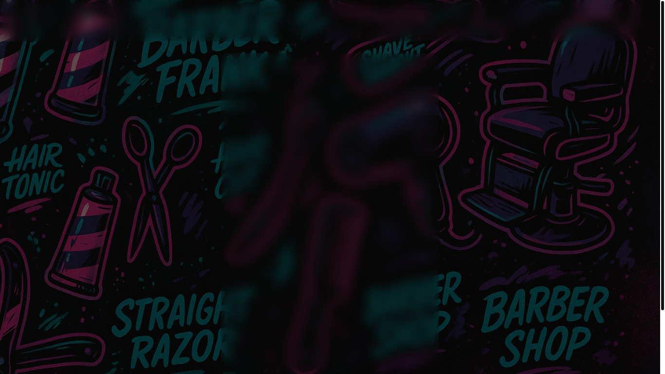 website screenshot of https://barberfranki.link/