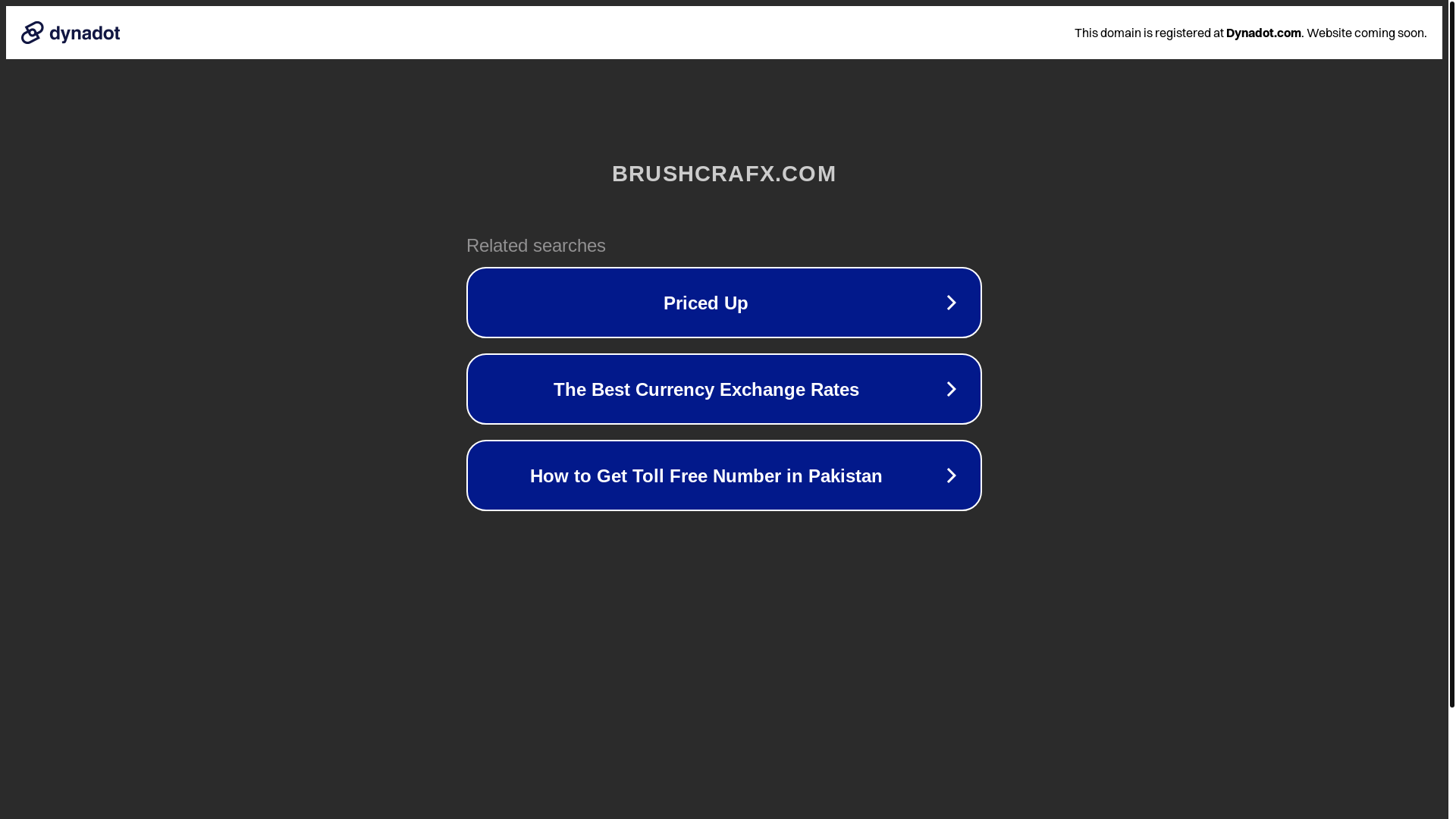 website screenshot of https://brushcrafx.com/