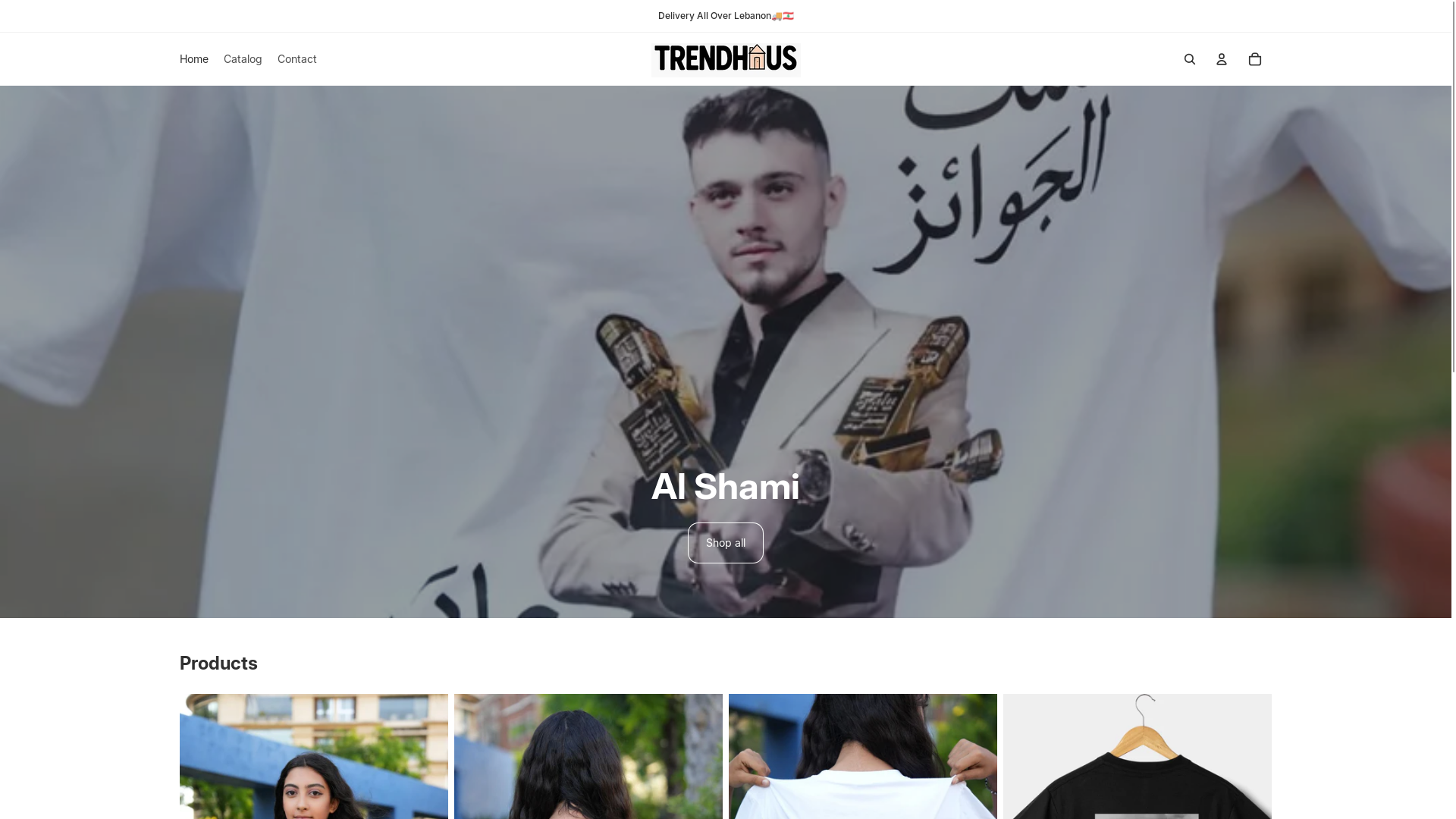 website screenshot of https://gettrendhaus.com/